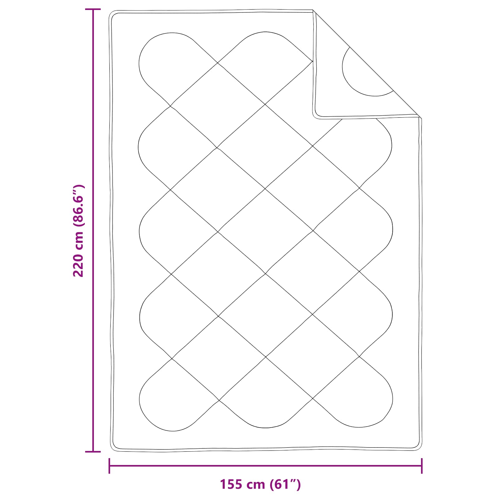Pilotă de vară cu pernă 2 pcs Alb Microfibră GartenMobel Dekor