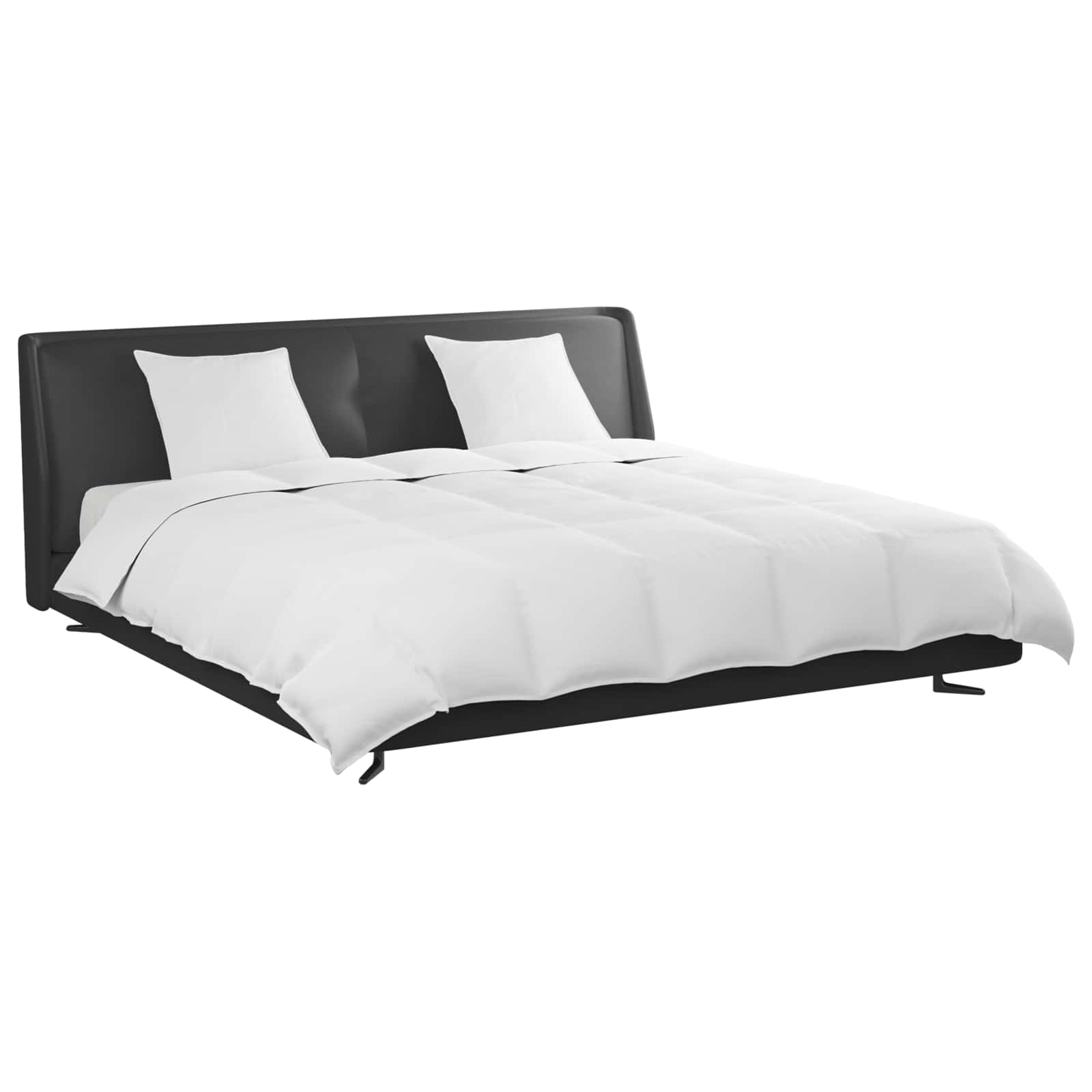 Set de Pături cu pernă 3 pcs Alb Pene de rață GartenMobel Dekor