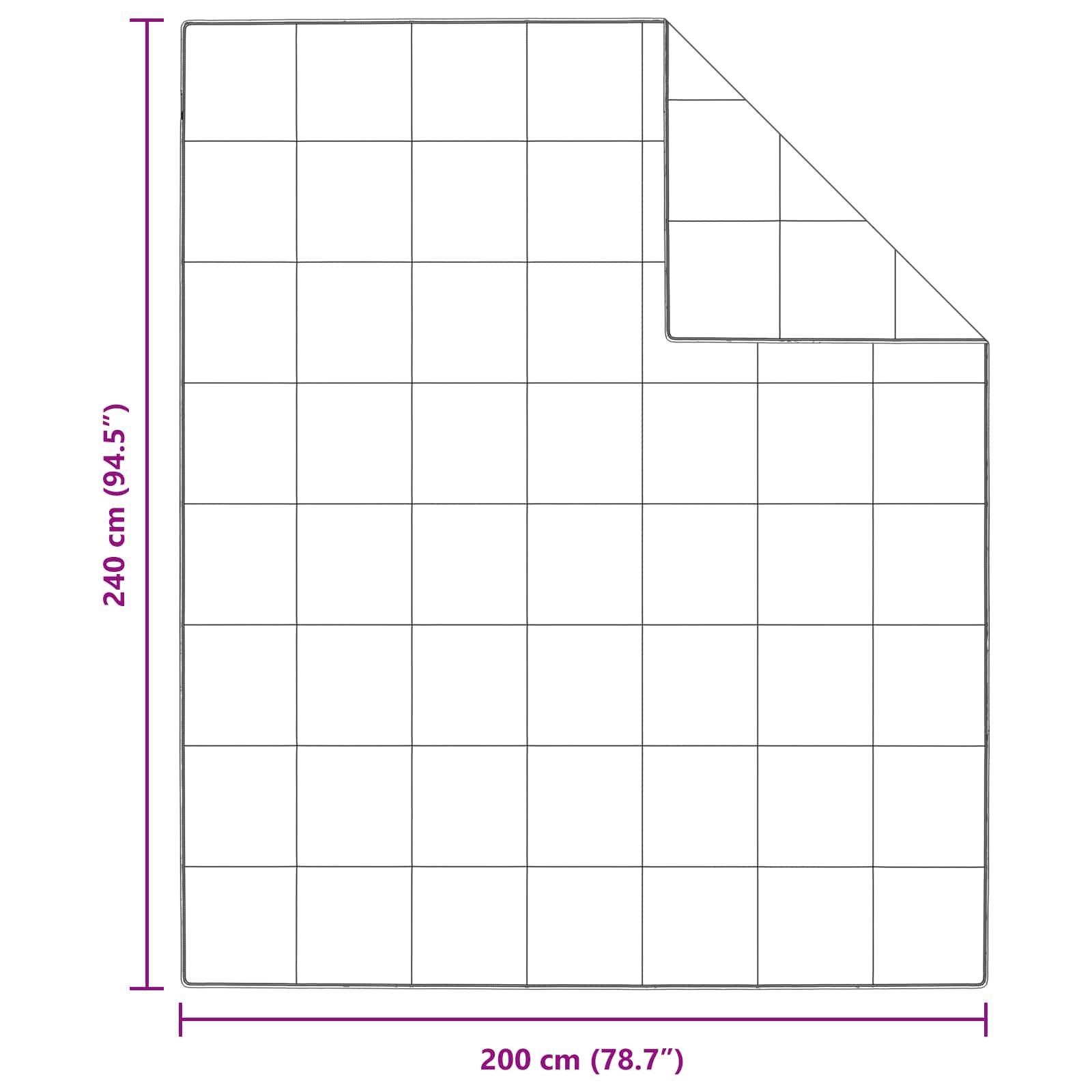 Set de Pături cu pernă 3 pcs Alb Pene de rață GartenMobel Dekor