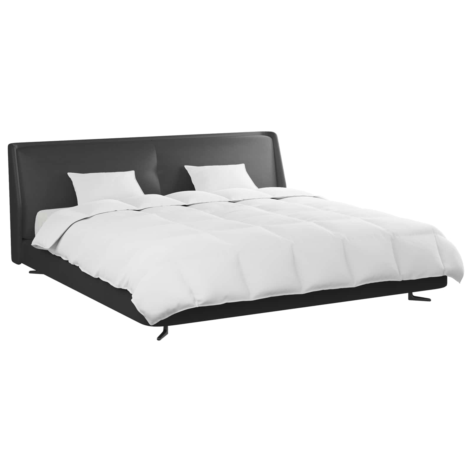 Set de Pături cu pernă 3 pcs Alb Pene de rață GartenMobel Dekor