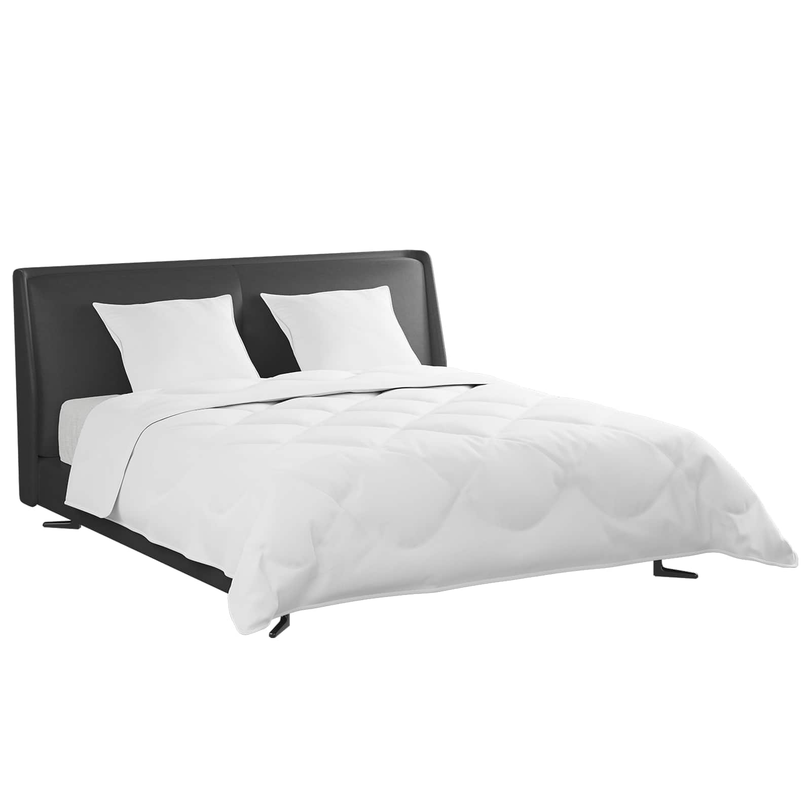 Set de Pături cu pernă 3 pcs Alb Pene de rață GartenMobel Dekor