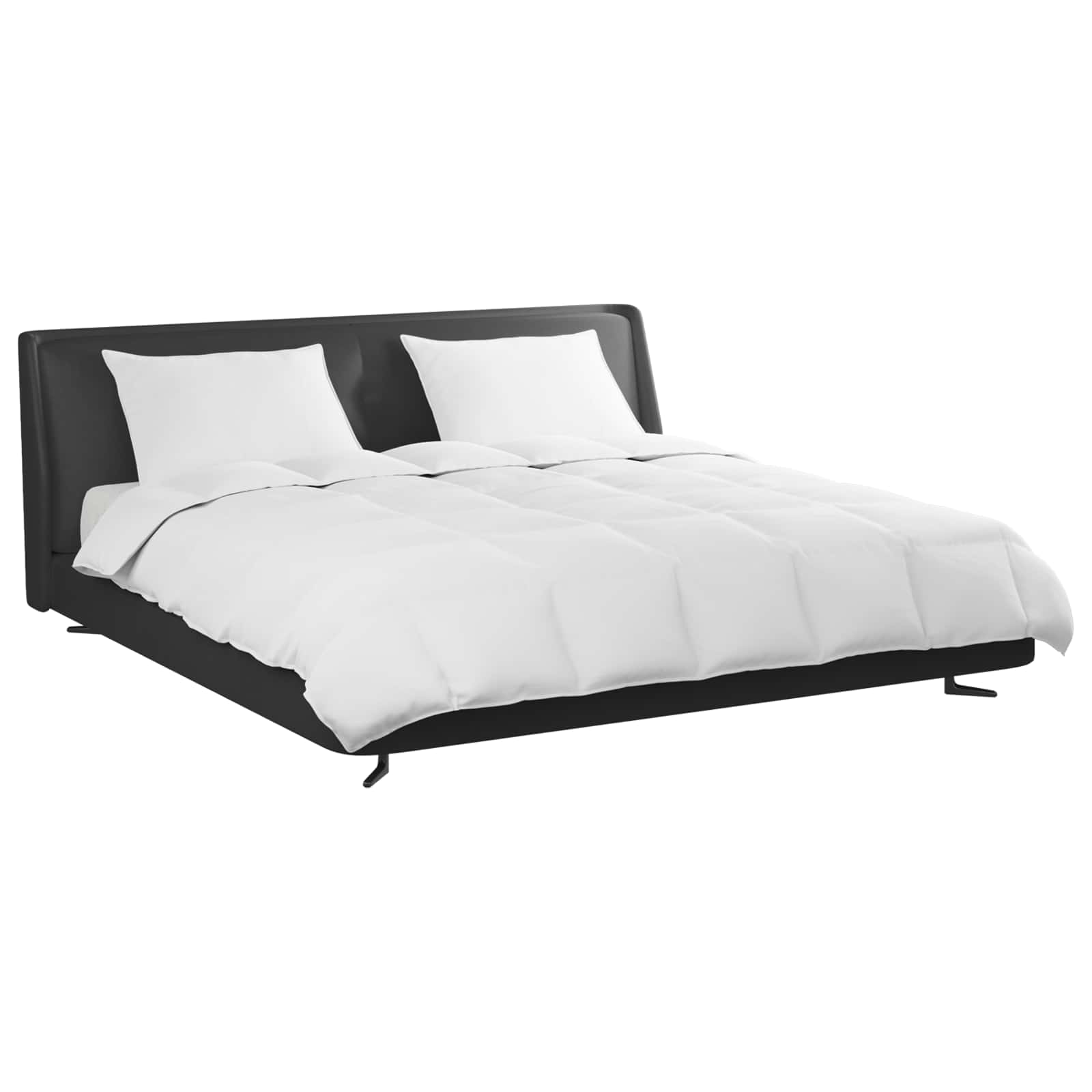 Set de Pături cu pernă 3 pcs Alb Pene de rață GartenMobel Dekor