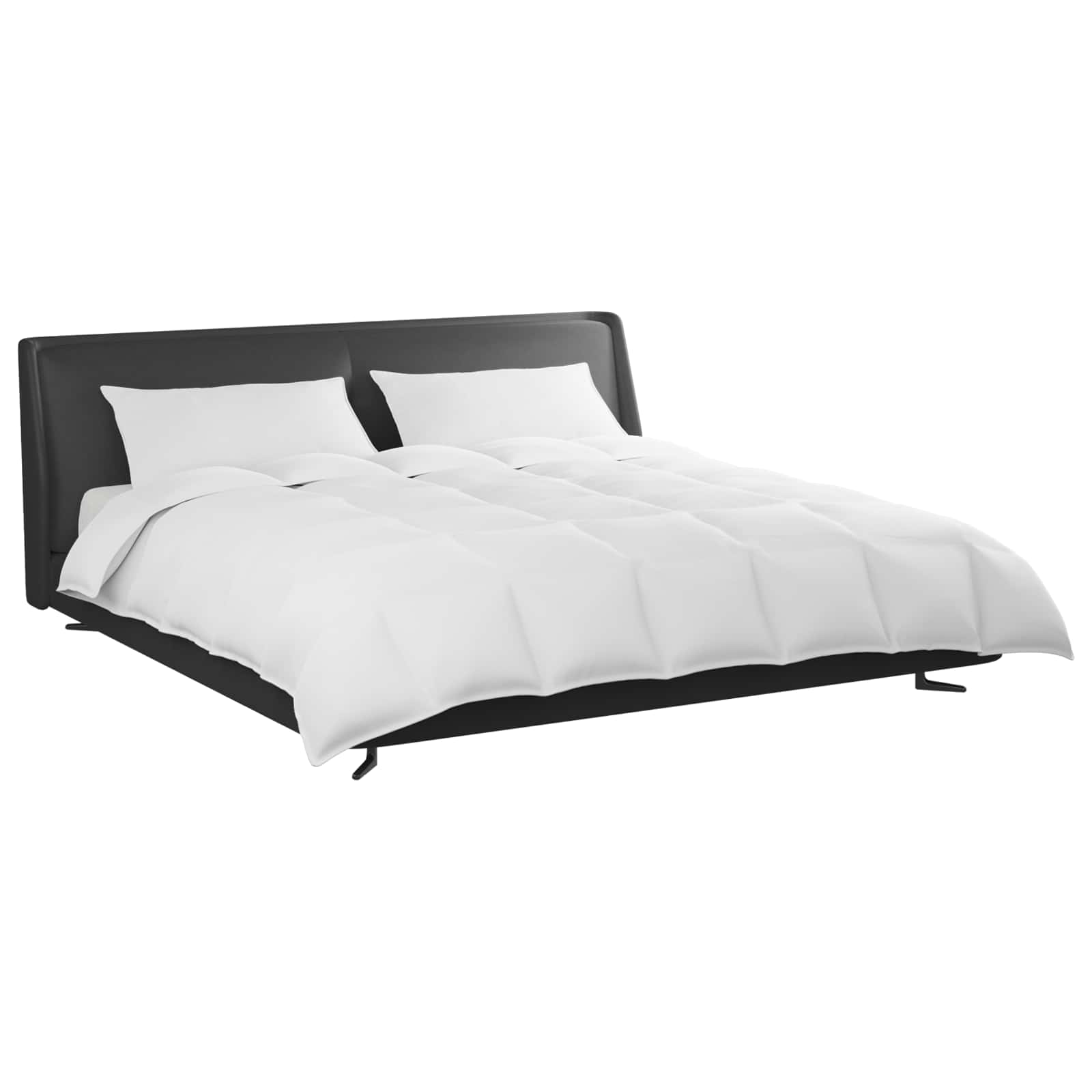 Set de Pături cu pernă 3 pcs Alb Pene de rață GartenMobel Dekor