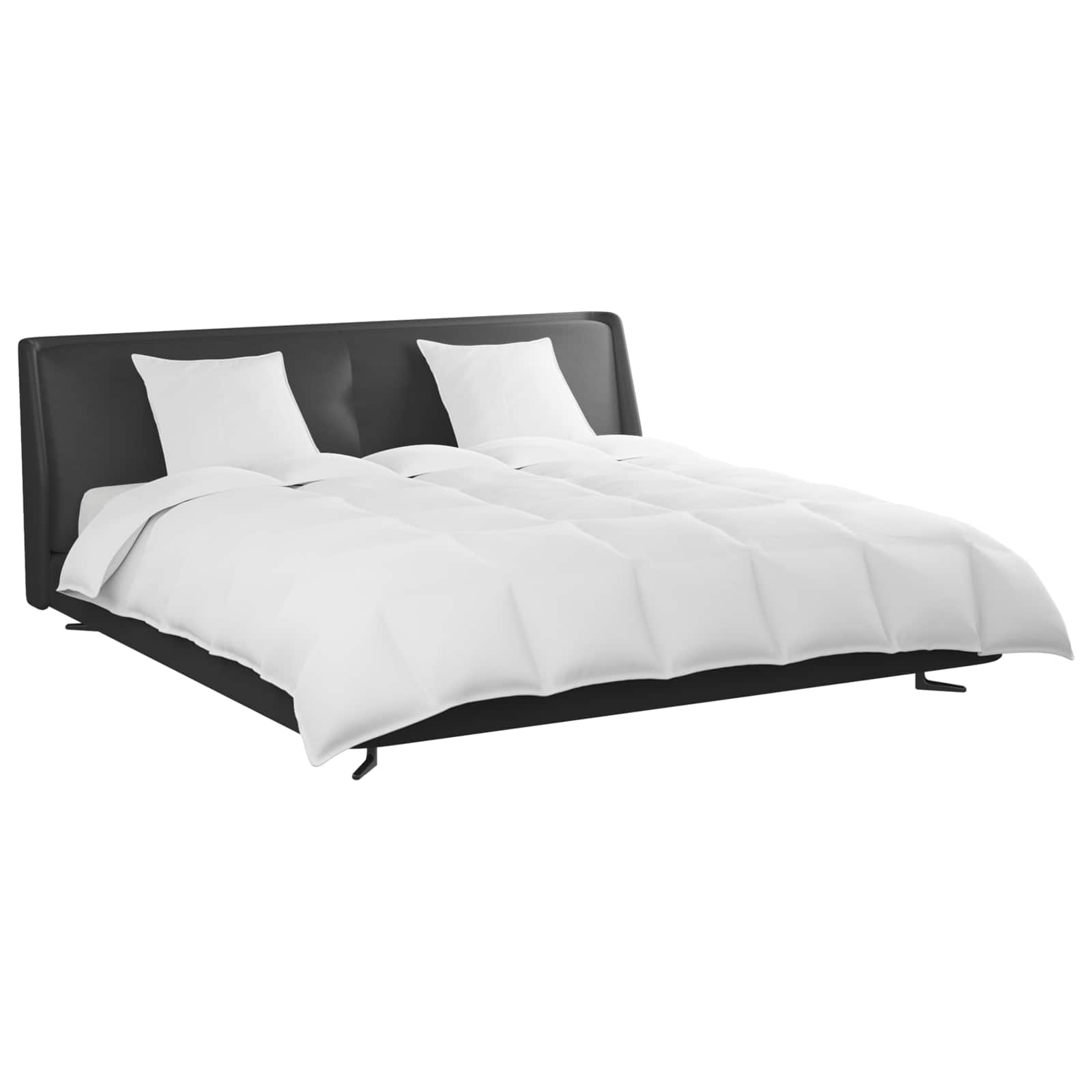 Set de Pături cu pernă 3 pcs Alb Pene de rață GartenMobel Dekor