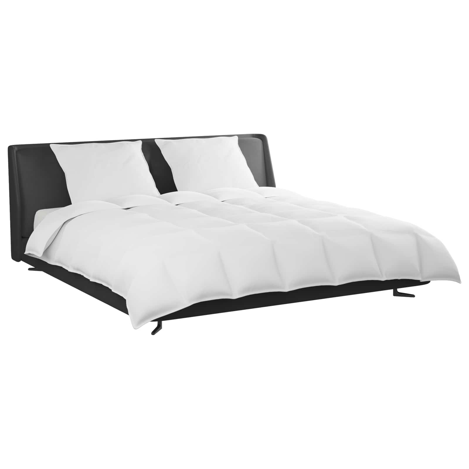 Set de Pături cu pernă 3 pcs Alb Pene de rață GartenMobel Dekor