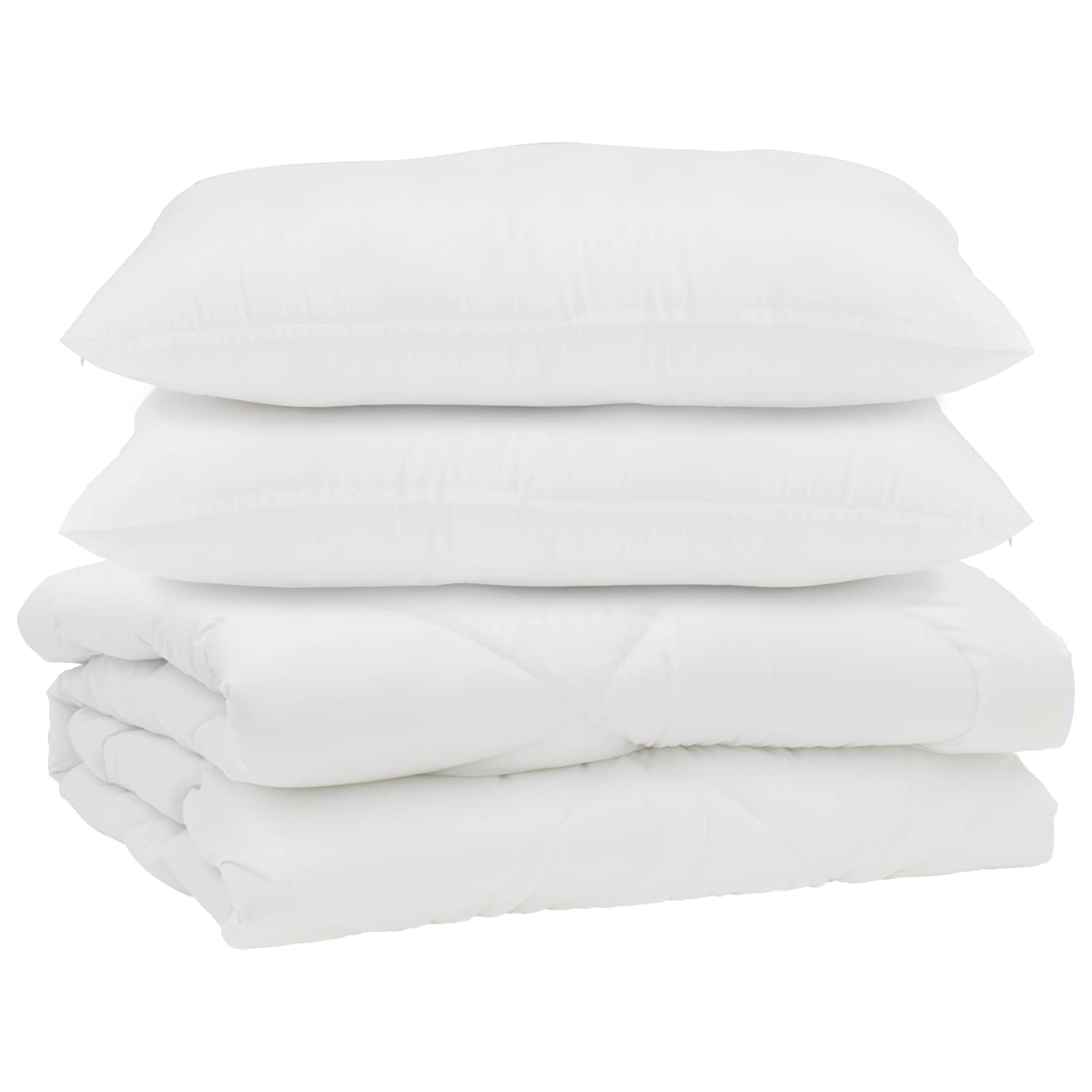 Pilotă cu pernă 3 pcs Alb Microfibră GartenMobel Dekor