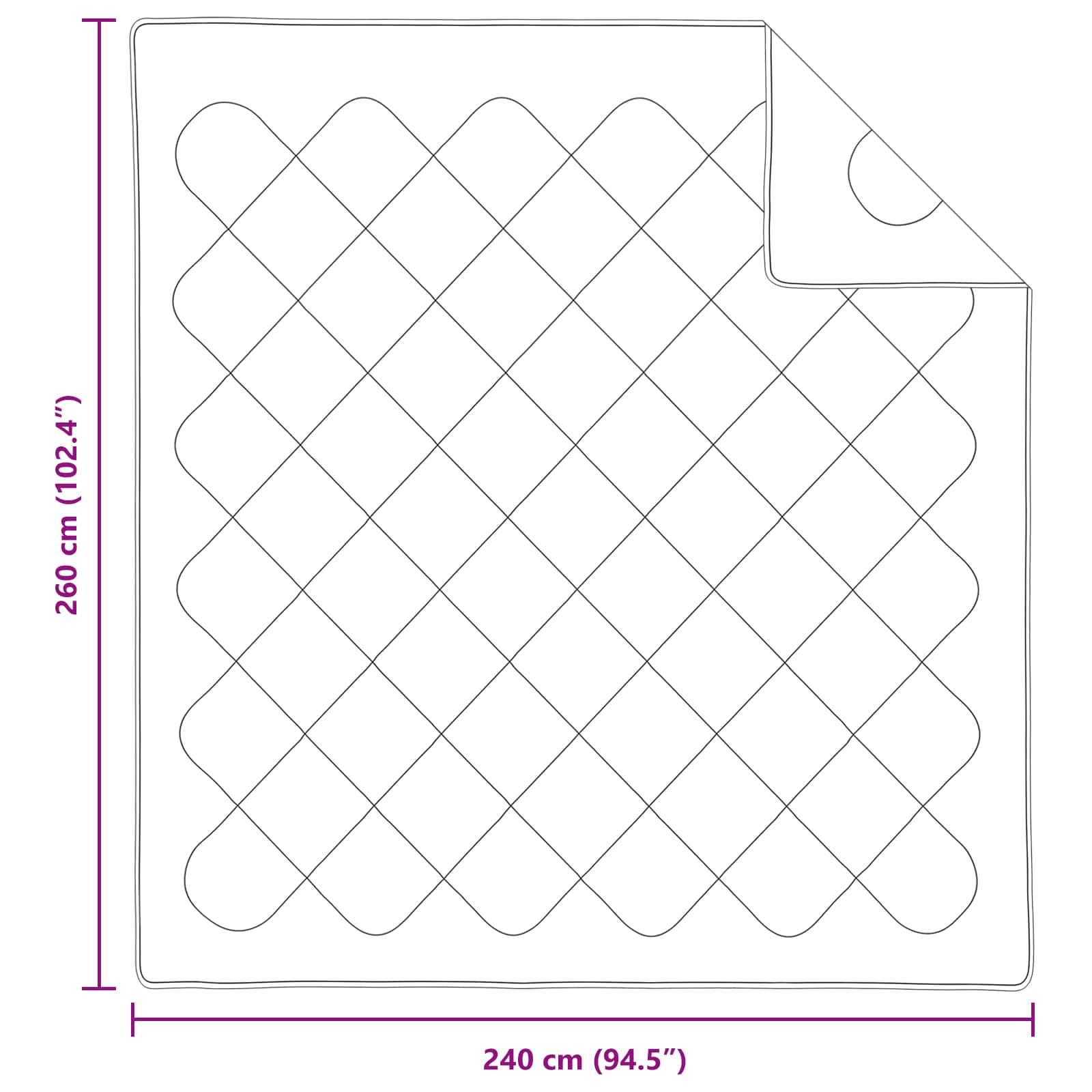 Pilotă cu pernă 3 pcs Alb Microfibră GartenMobel Dekor