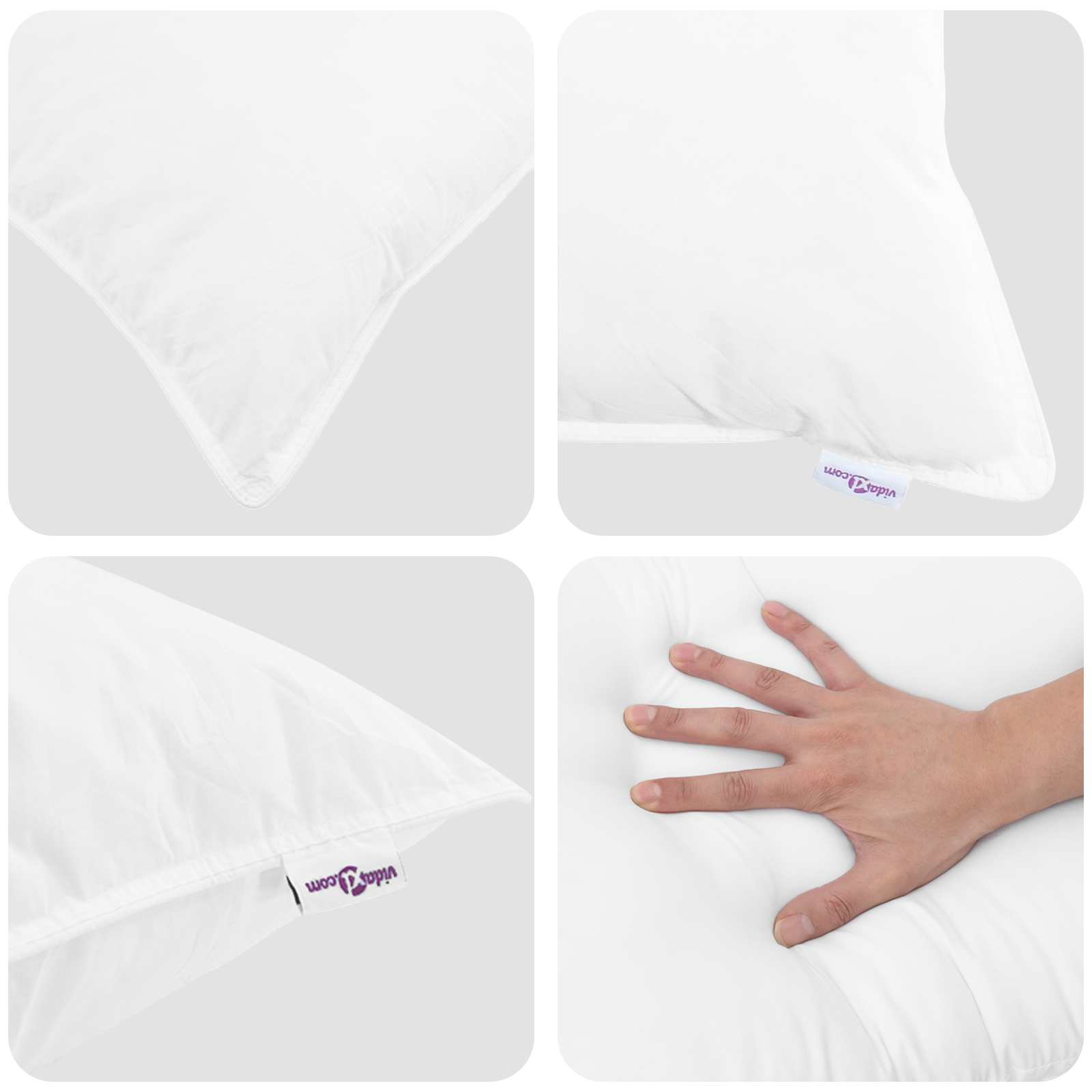 Duvet de iarnă cu pernă 3 pcs Alb Microfibră GartenMobel Dekor