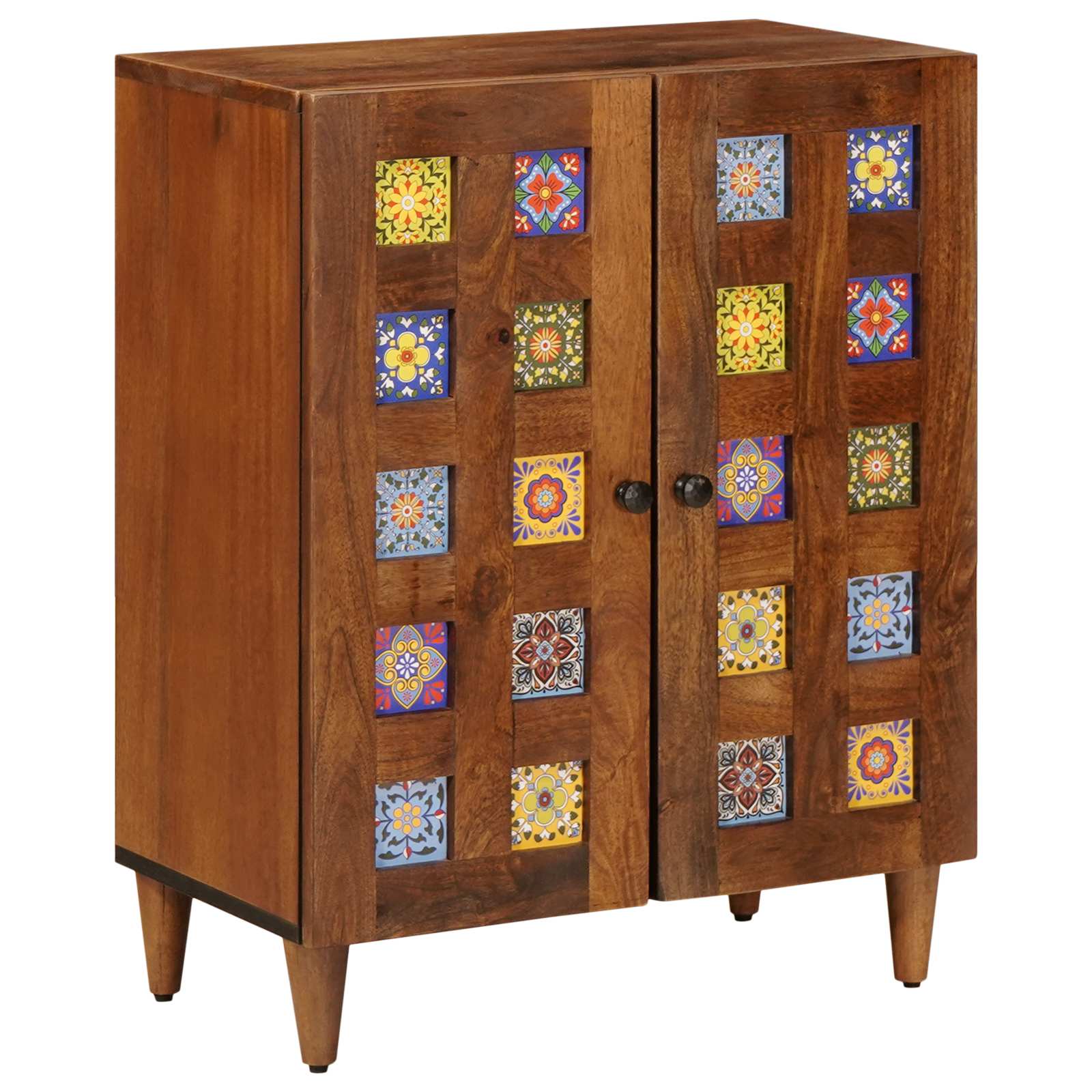 Bufet castan 60 x 33,5 x 75 cm Lemn de mango solid GartenMobel Dekor