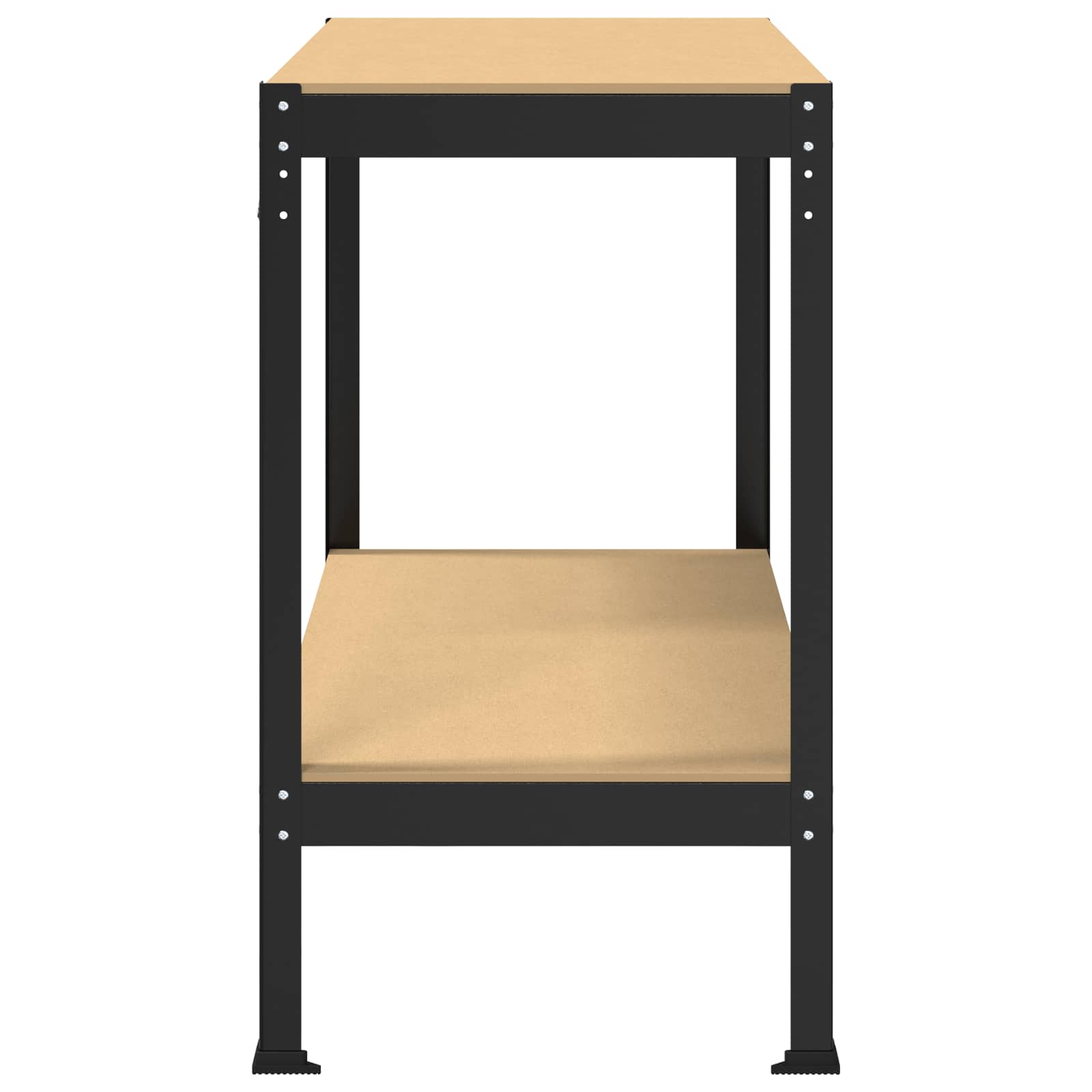 Bănci de lucru cu raft Negru 81 x 41 x 145 cm Lemn compozit GartenMobel Dekor