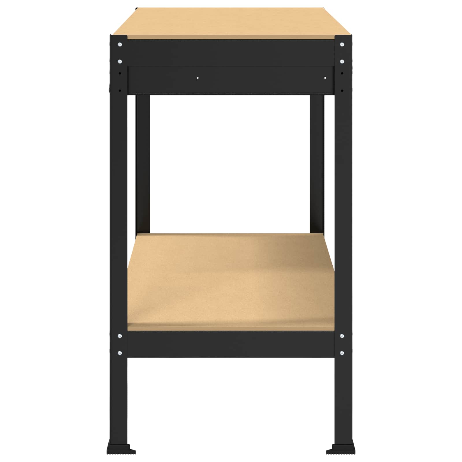 Bănci de lucru cu sertar Negru 81 x 41 x 145 cm Lemn compozit GartenMobel Dekor