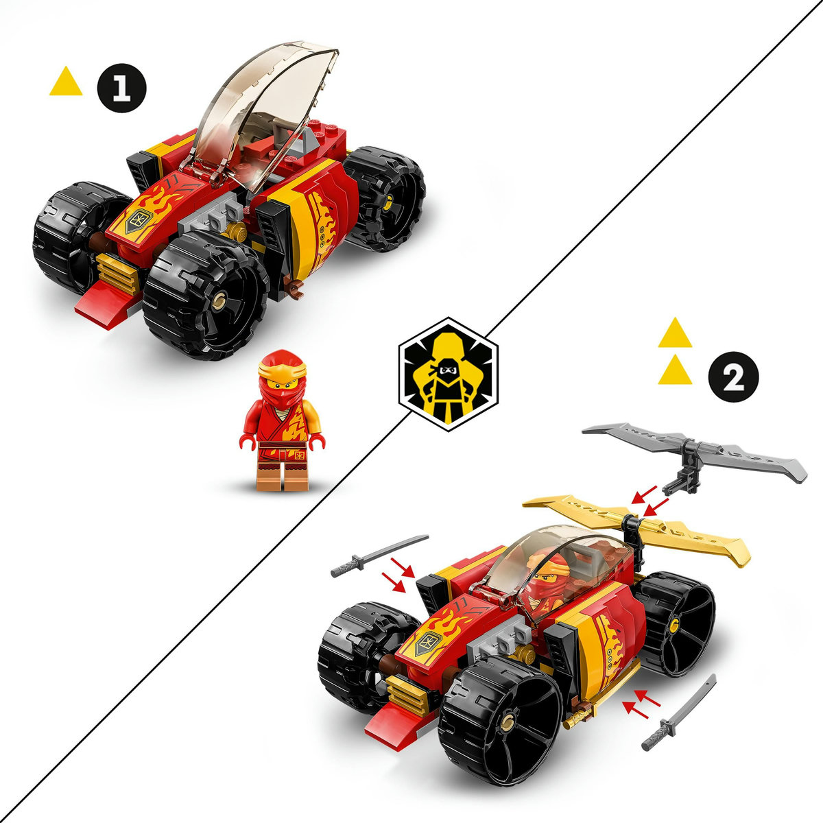 LEGO Masina de curse EVO ninja a lui Kai Quality Brand