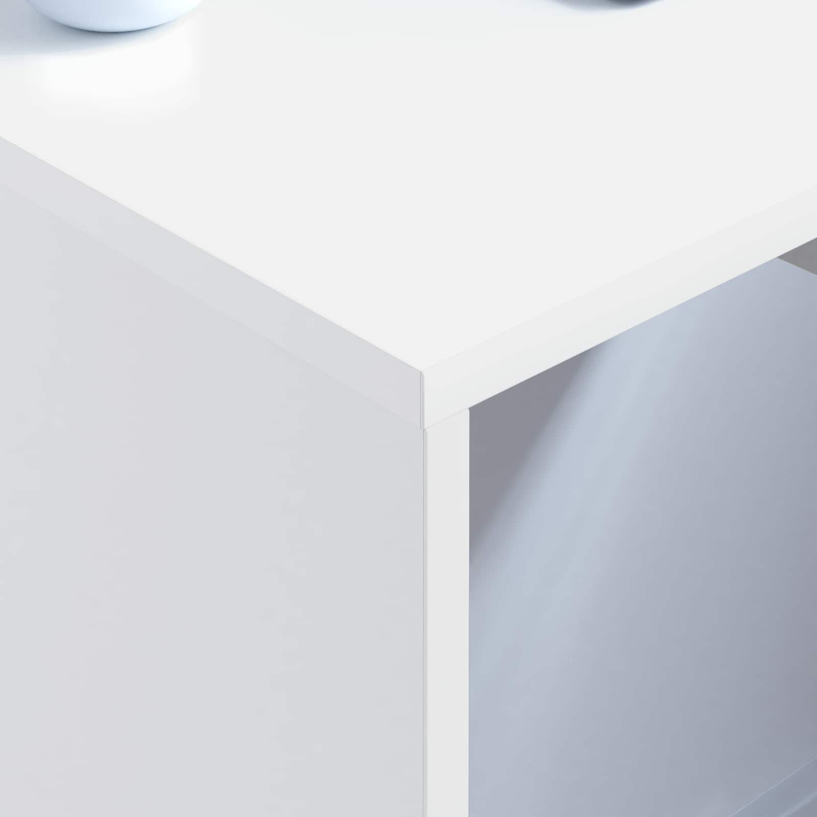 Birou montat pe perete Alb 60 x 45 x 30 cm Lemn compozit GartenMobel Dekor