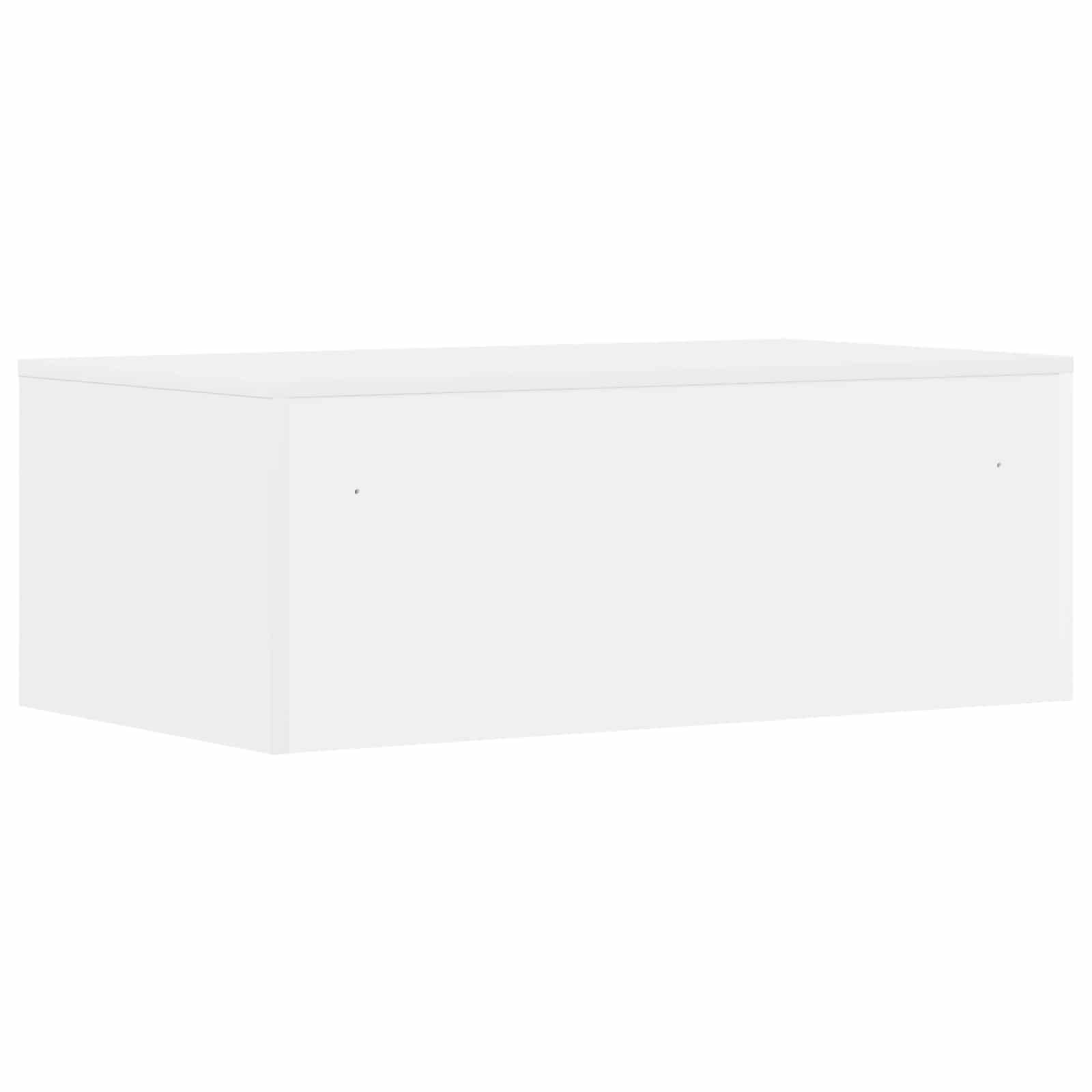 Birou montat pe perete Alb 80 x 45 x 30 cm Lemn compozit GartenMobel Dekor