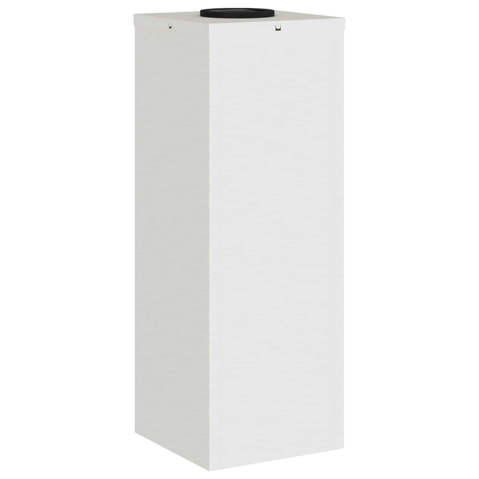 Lampa de parcurs LED solar 2 pcs Alb Oțel laminat la rece GartenMobel Dekor