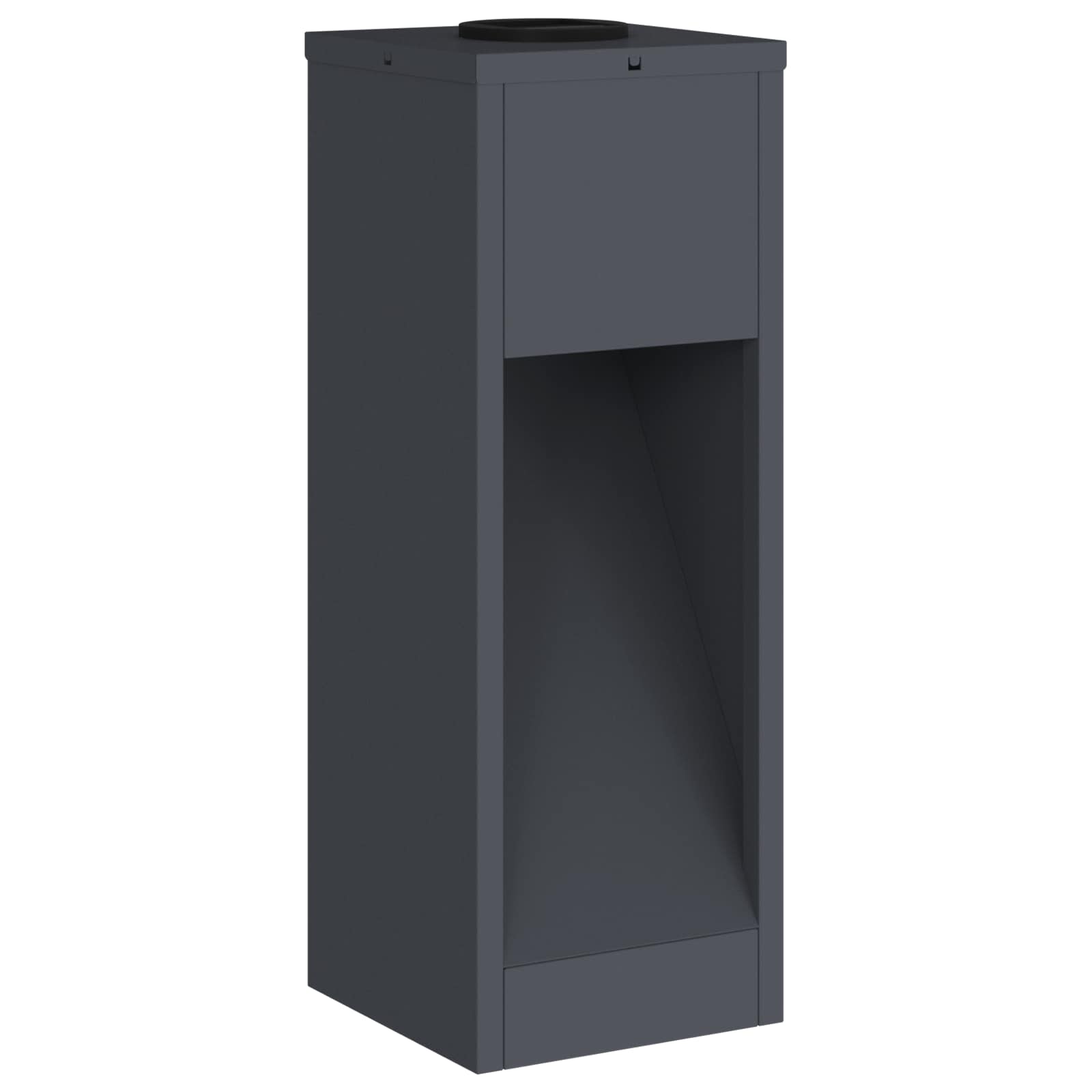 Lampa de parcurs LED solar 2 pcs Antracit Oțel laminat la rece GartenMobel Dekor