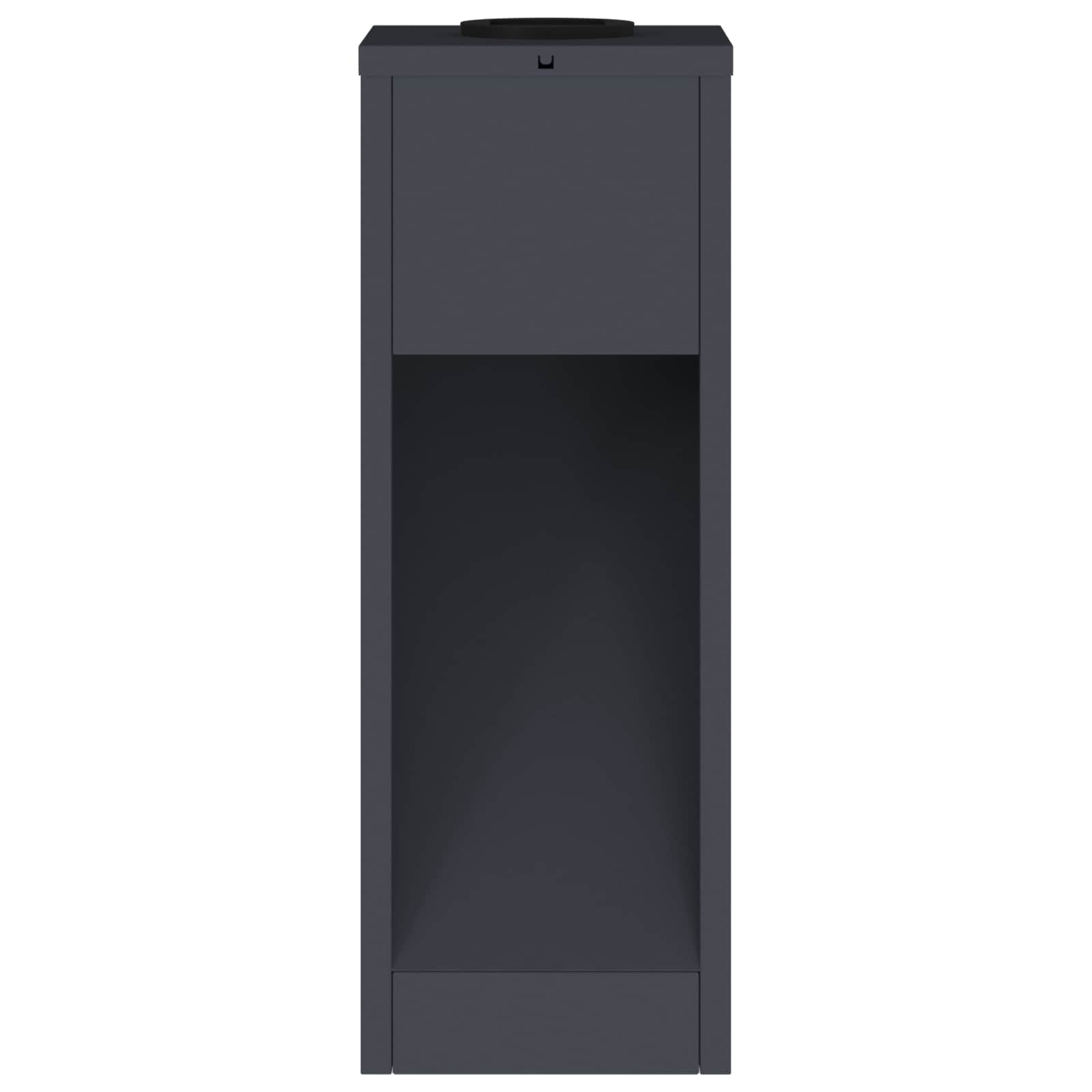 Lampa de parcurs LED solar 2 pcs Antracit Oțel laminat la rece GartenMobel Dekor