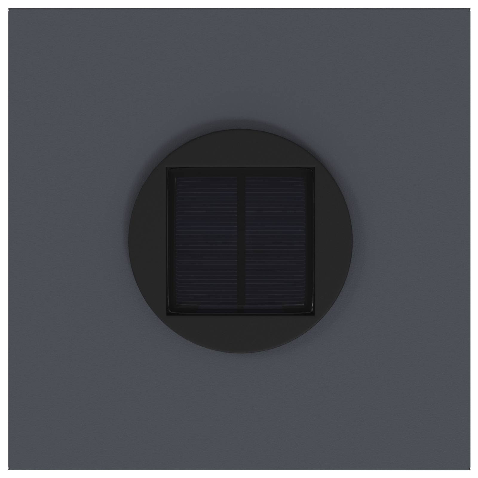 Lampa de parcurs LED solar 2 pcs Antracit Oțel laminat la rece GartenMobel Dekor