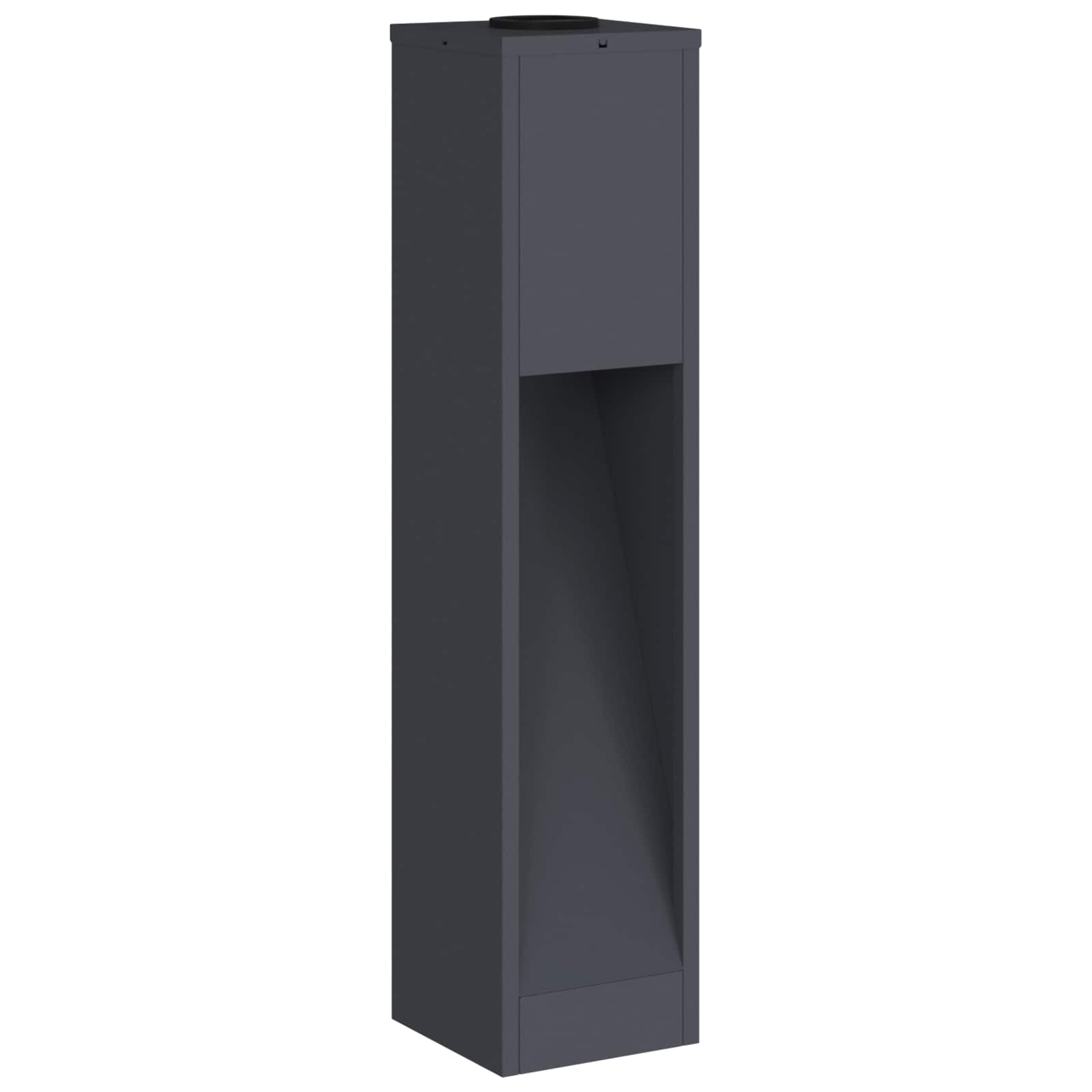 Lampa de parcurs LED solar 2 pcs Antracit Oțel laminat la rece GartenMobel Dekor