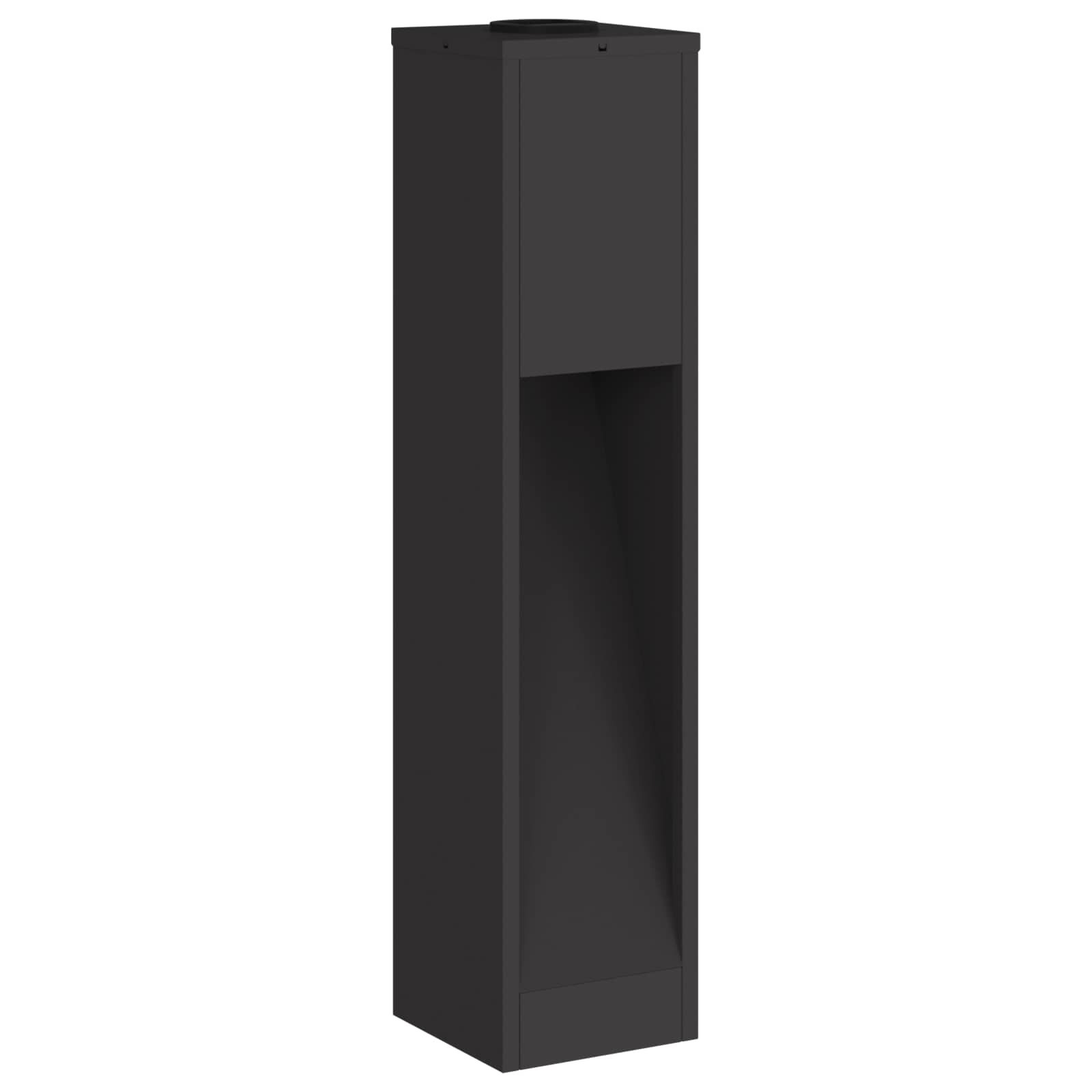 Lampa de parcurs LED solar 2 pcs Negru Oțel laminat la rece GartenMobel Dekor