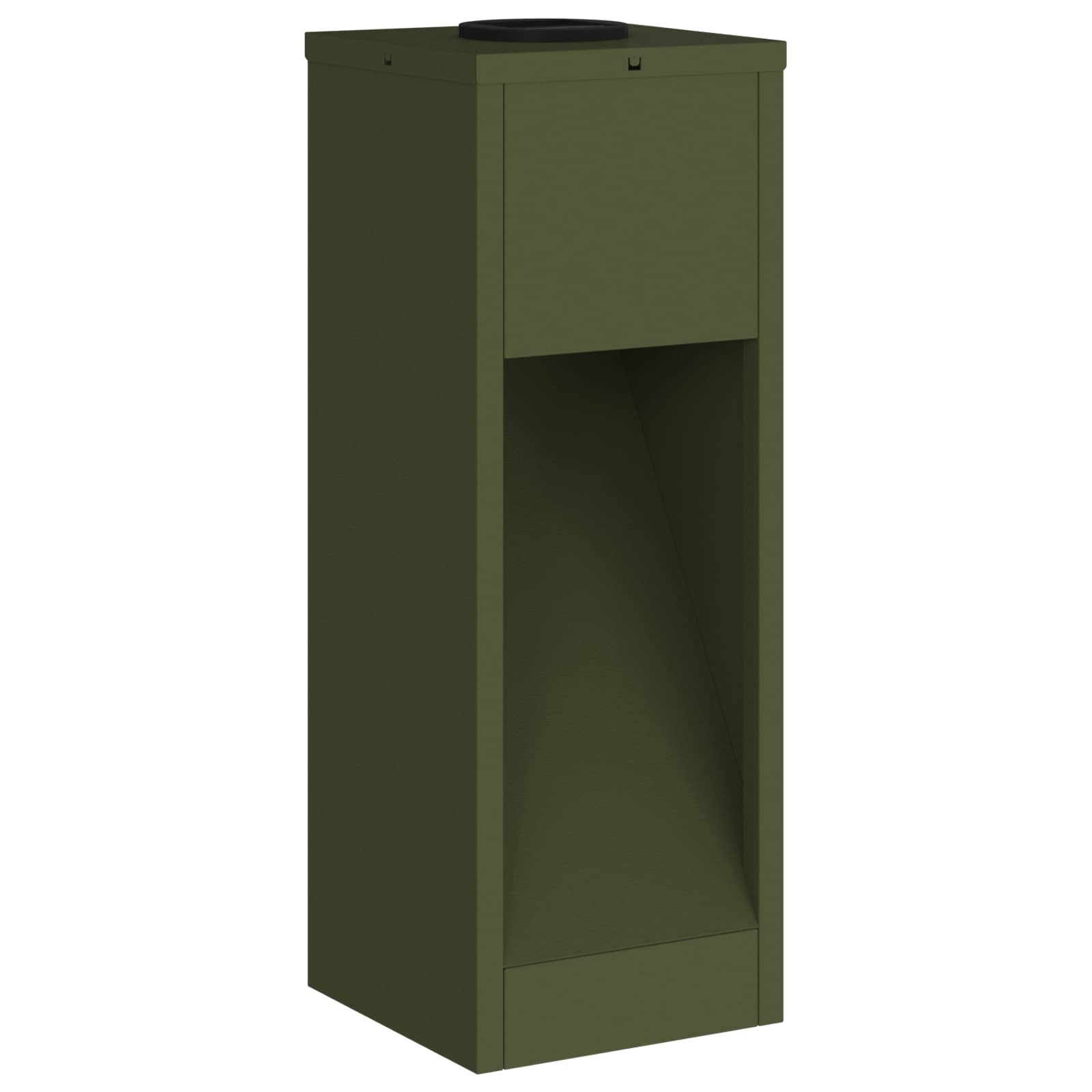 Lampa de parcurs LED solar 2 pcs Verde măsliniu GartenMobel Dekor