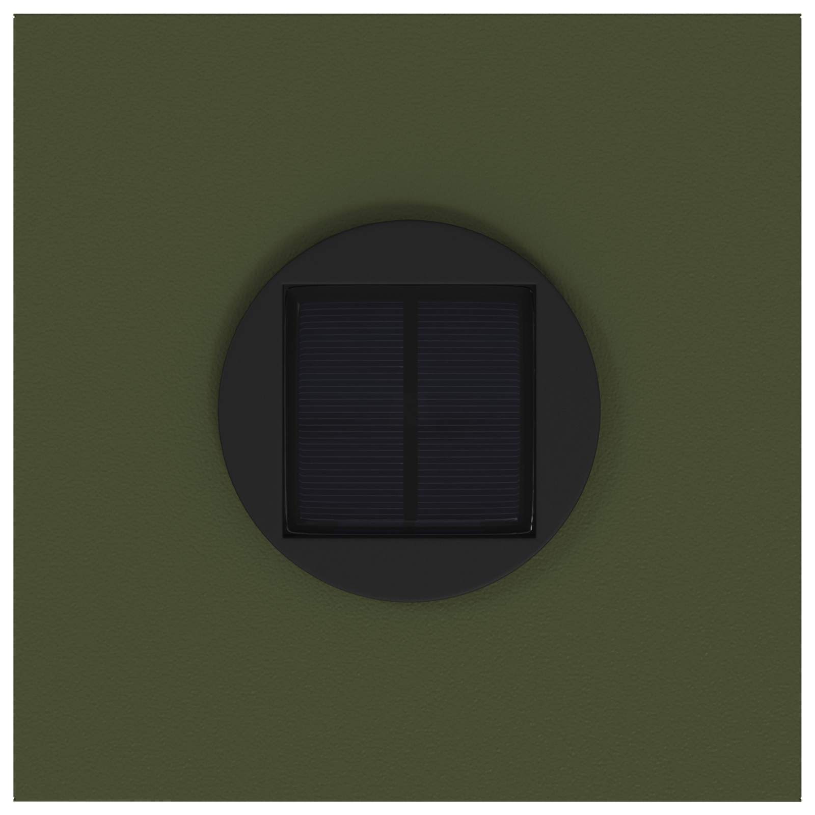 Lampa de parcurs LED solar 2 pcs Verde măsliniu GartenMobel Dekor