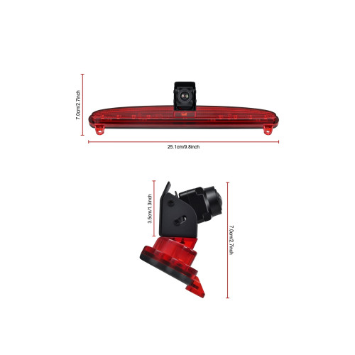 Camera pentru mers inapoi cu lampa de frana compatibila Iveco Daily 2015–2017 Cod: A4129 Automotive TrustedCars