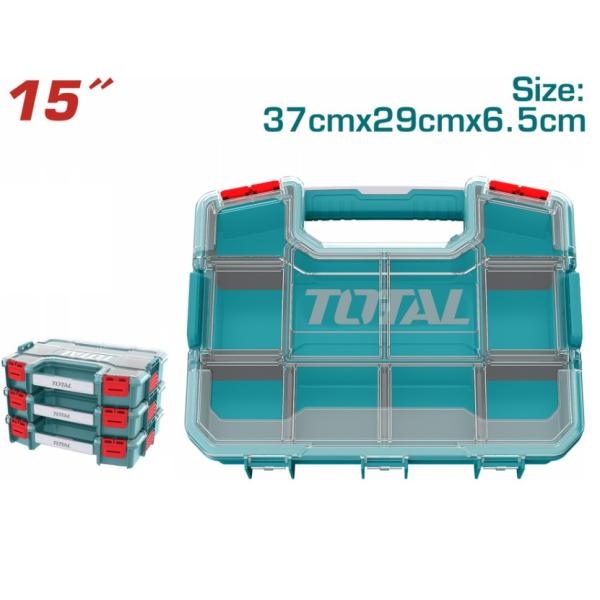 TOTAL - ORGANIZATOR PENTRU SCULE DIN PLASTIC 370MM*290MM*65MM PowerTool TopQuality