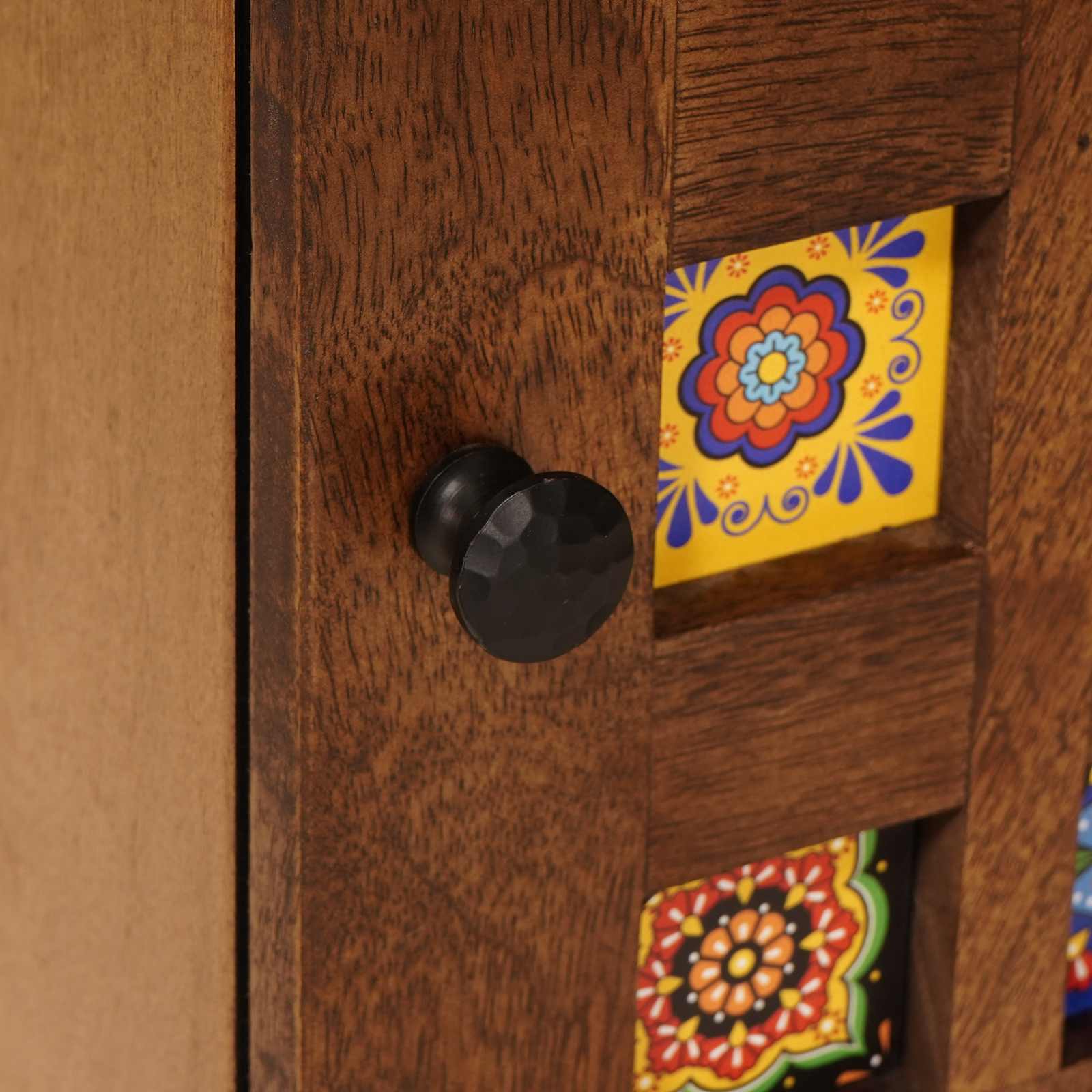 Dulap de noapte Maro 40 x 33,5 x 46 cm Lemn de mango solid GartenMobel Dekor