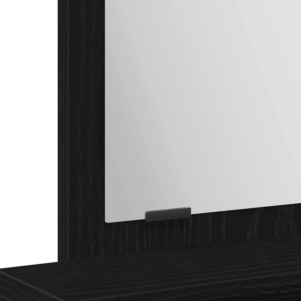 Masă de Machiaj Stejar Negru 50 x 41 x 140 cm Lemn compozit GartenMobel Dekor