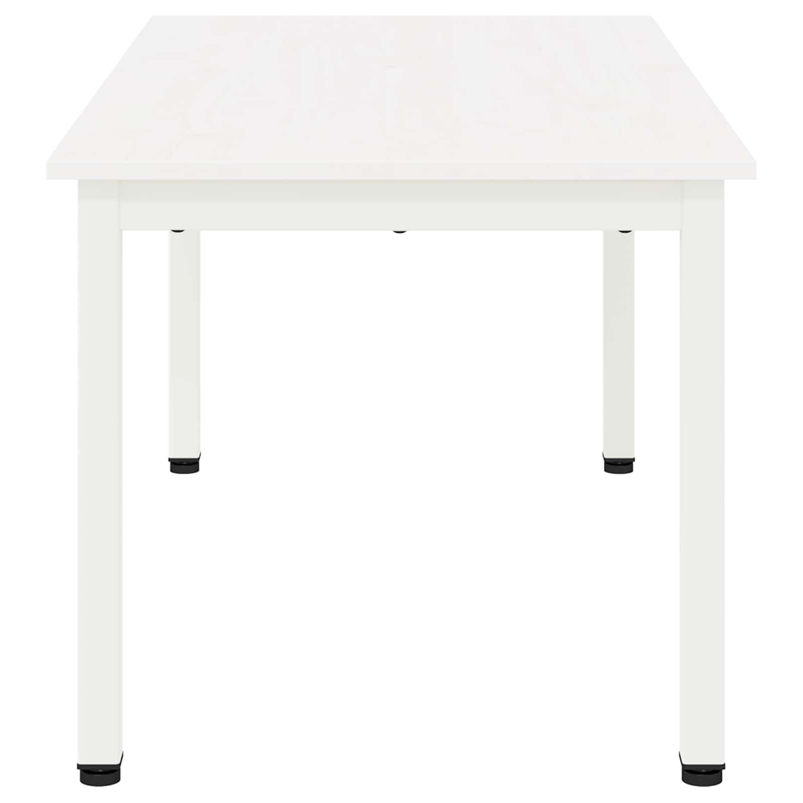 Masă de cafea Alb 100 x 50 x 45 cm Lemn de pin masiv GartenMobel Dekor