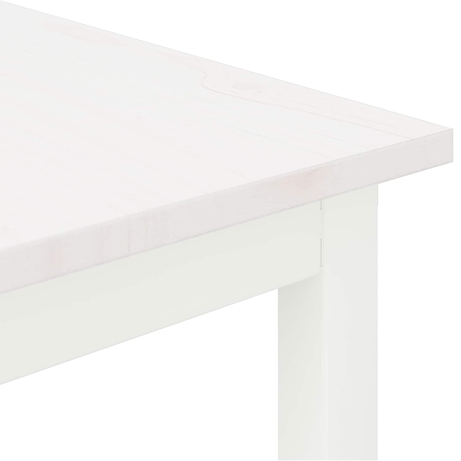 Masă de cafea Alb 60 x 30 x 36 cm Lemn de pin masiv GartenMobel Dekor