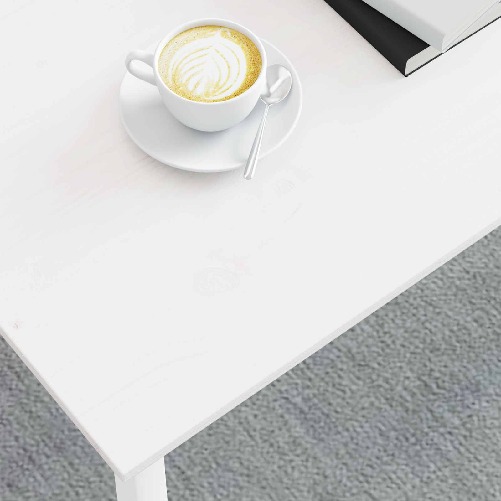 Masă de cafea Alb 60 x 50 x 36 cm Lemn de pin masiv GartenMobel Dekor