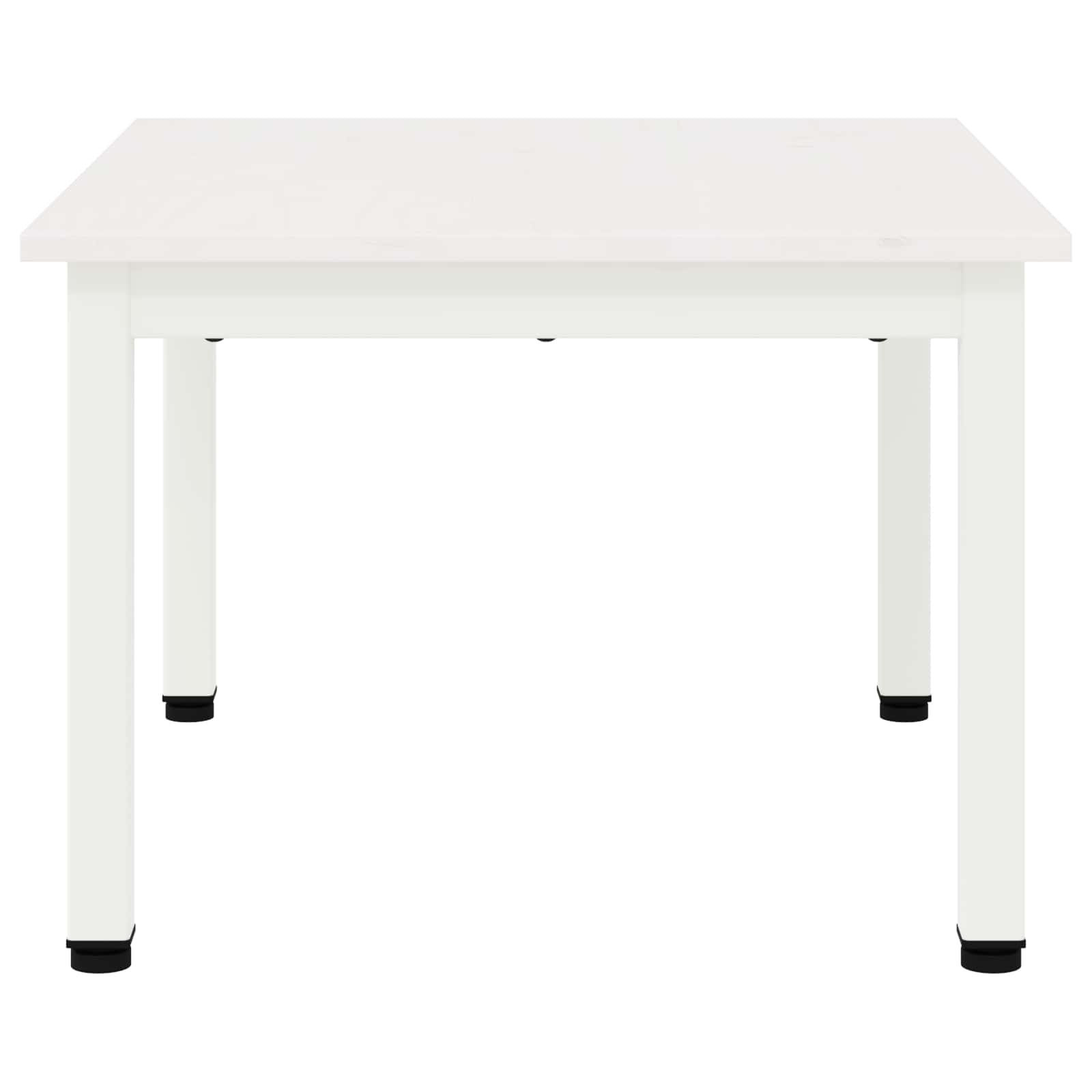 Masă de cafea Alb 60 x 50 x 36 cm Lemn de pin masiv GartenMobel Dekor