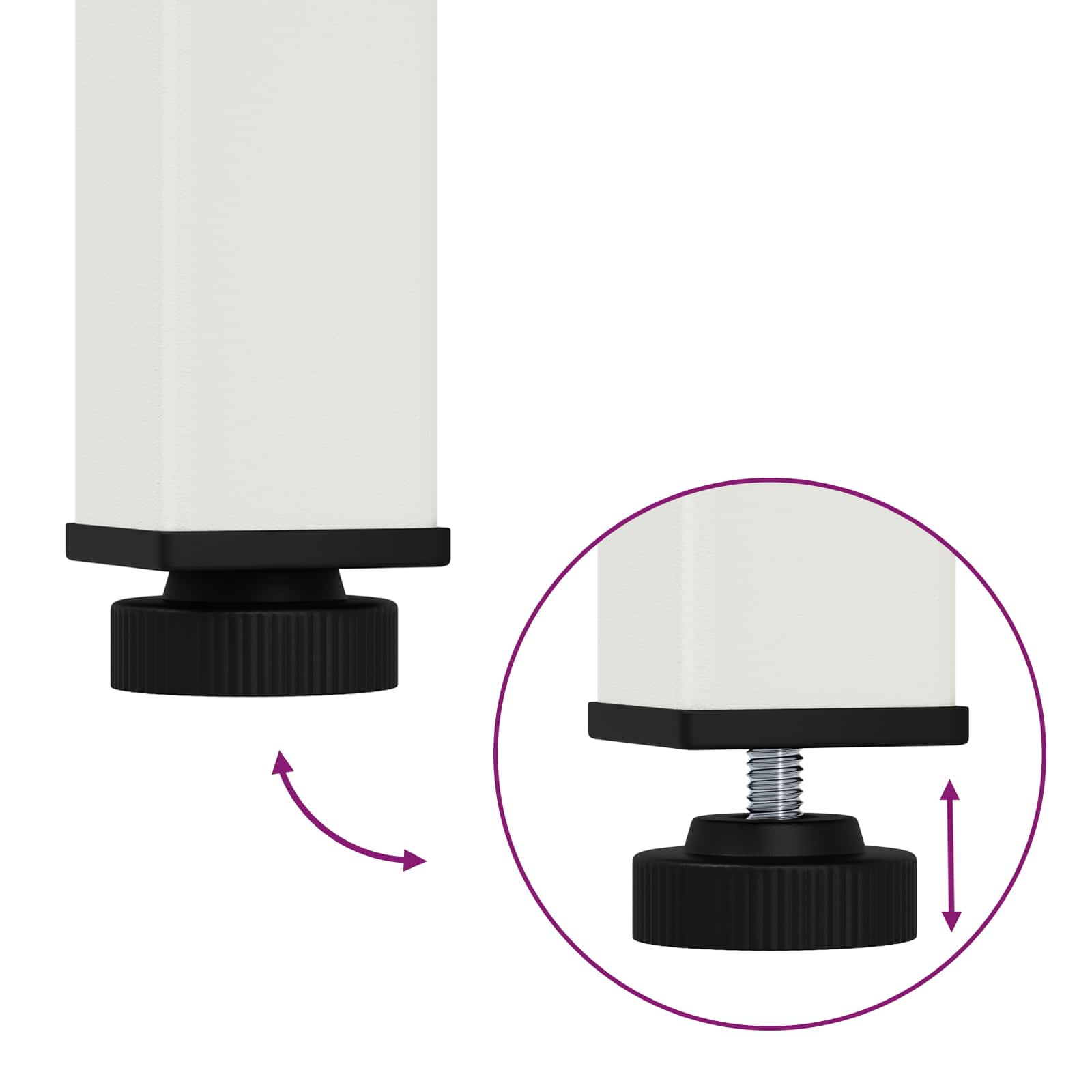 Masă de cafea Alb 60 x 60 x 36 cm Lemn de pin masiv GartenMobel Dekor