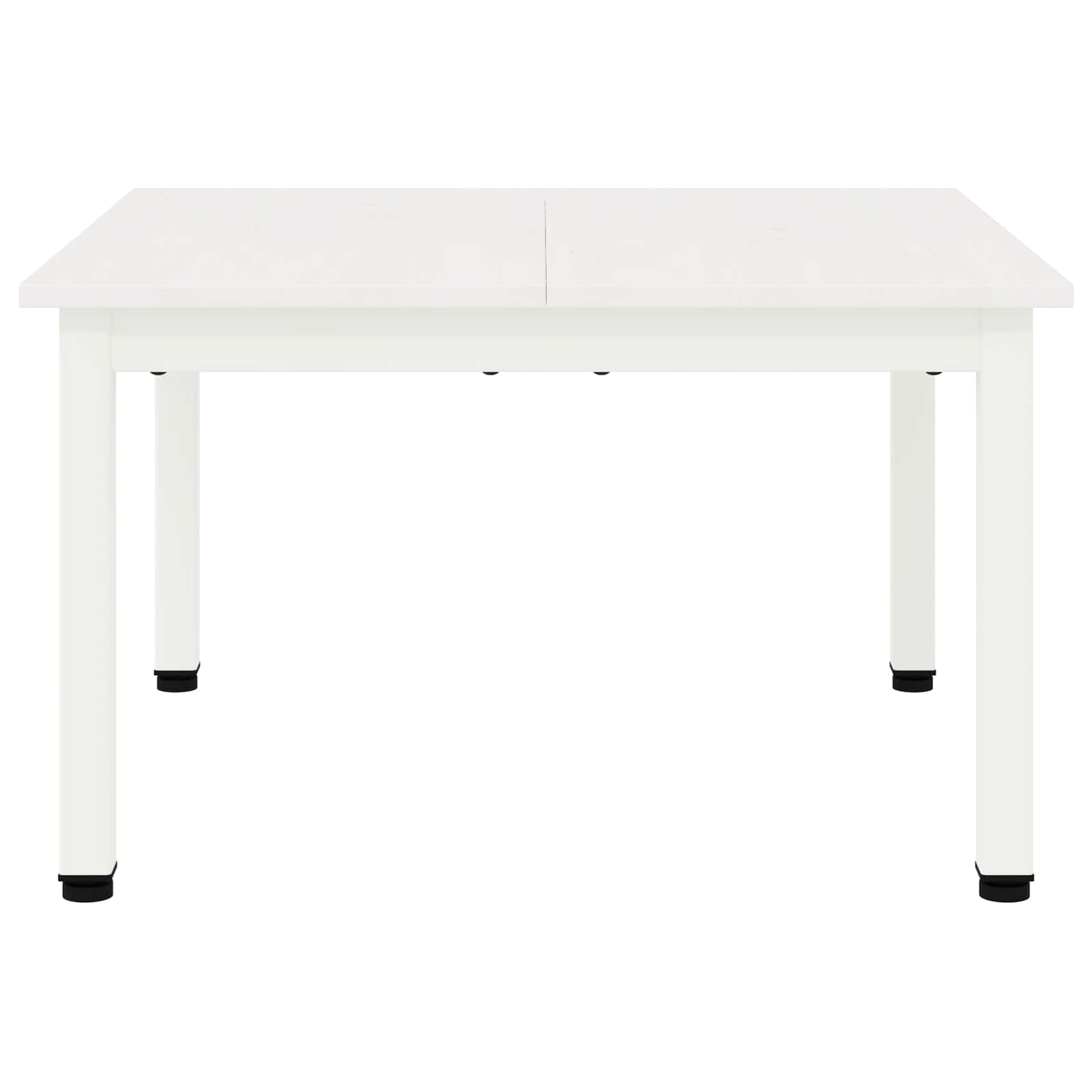 Masă de cafea Alb 60 x 60 x 36 cm Lemn de pin masiv GartenMobel Dekor