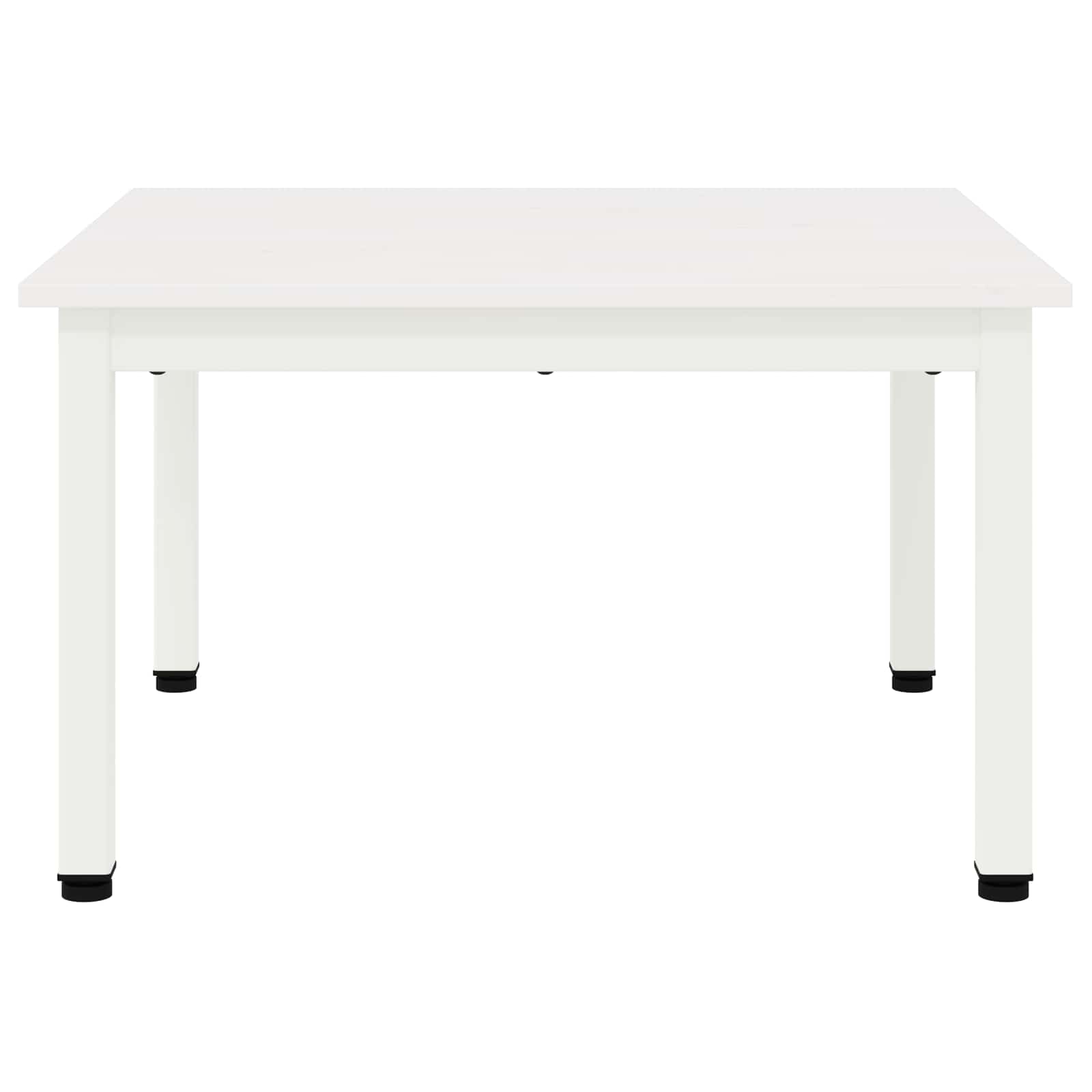 Masă de cafea Alb 60 x 60 x 36 cm Lemn de pin masiv GartenMobel Dekor