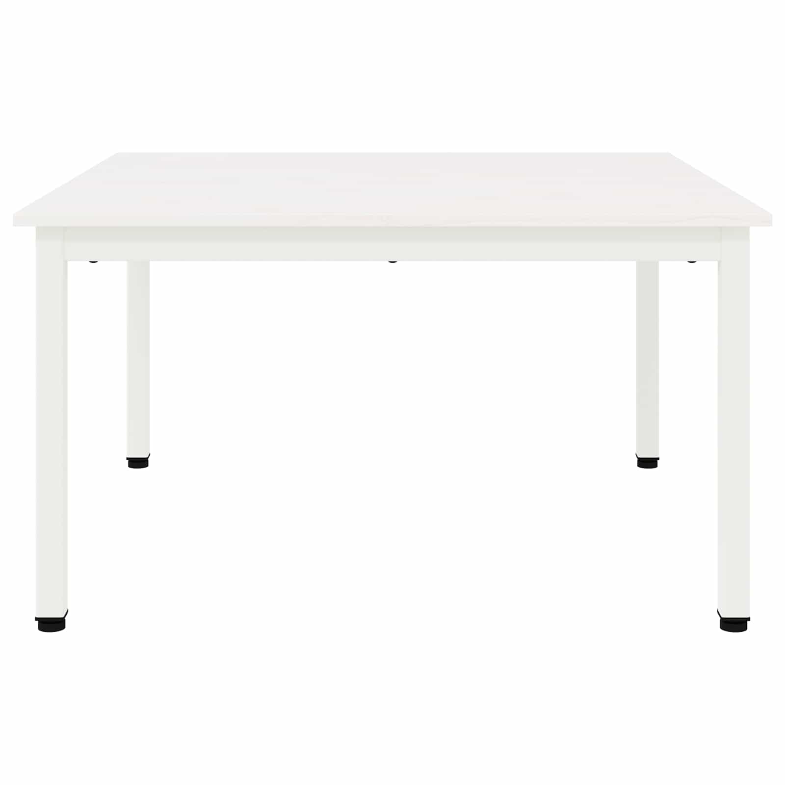 Masă de cafea Alb 80 x 80 x 45 cm Lemn de pin masiv GartenMobel Dekor