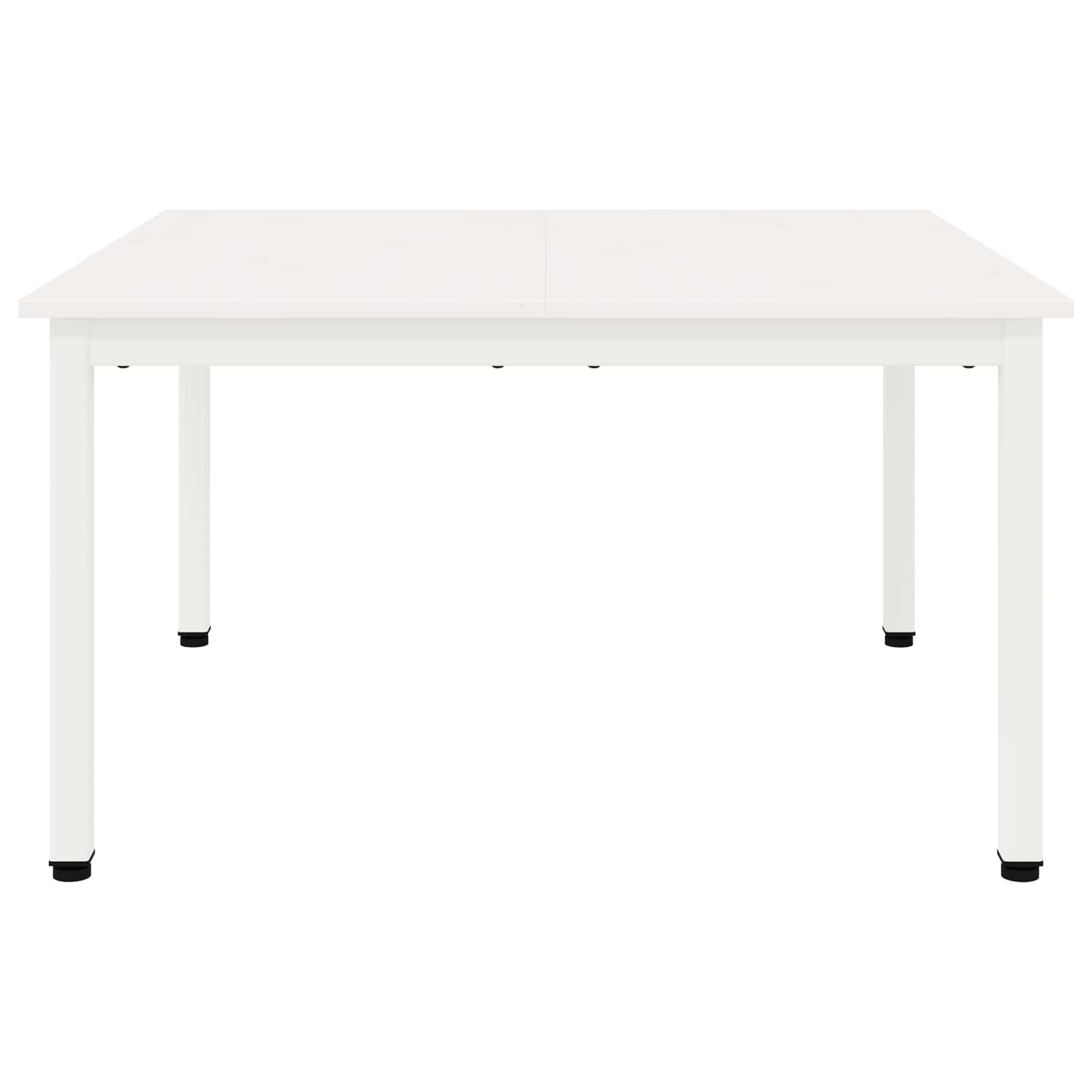 Masă de cafea Alb 80 x 80 x 45 cm Lemn de pin masiv GartenMobel Dekor