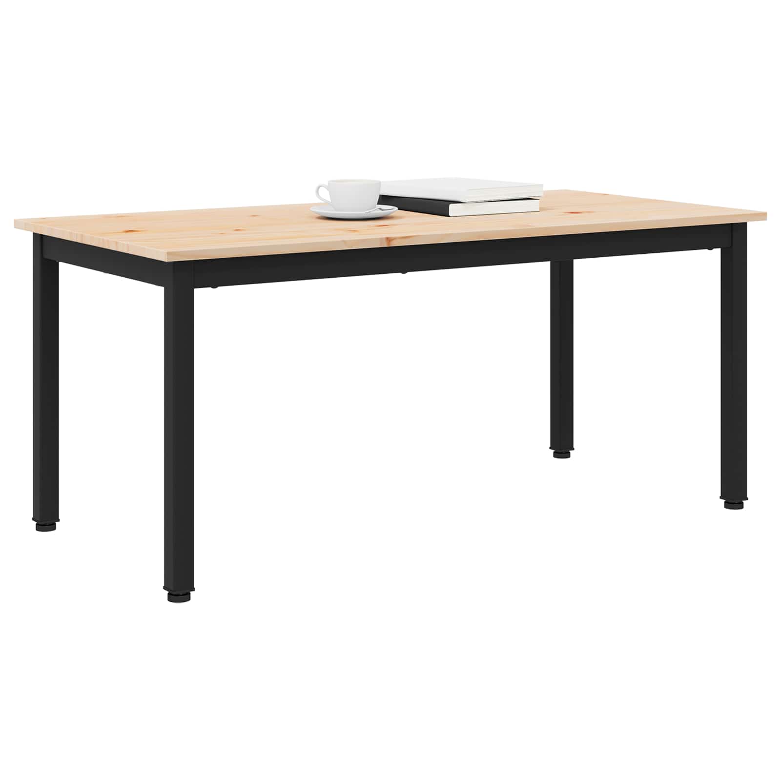 Masă de cafea natural 100 x 50 x 45 cm Lemn de pin masiv GartenMobel Dekor