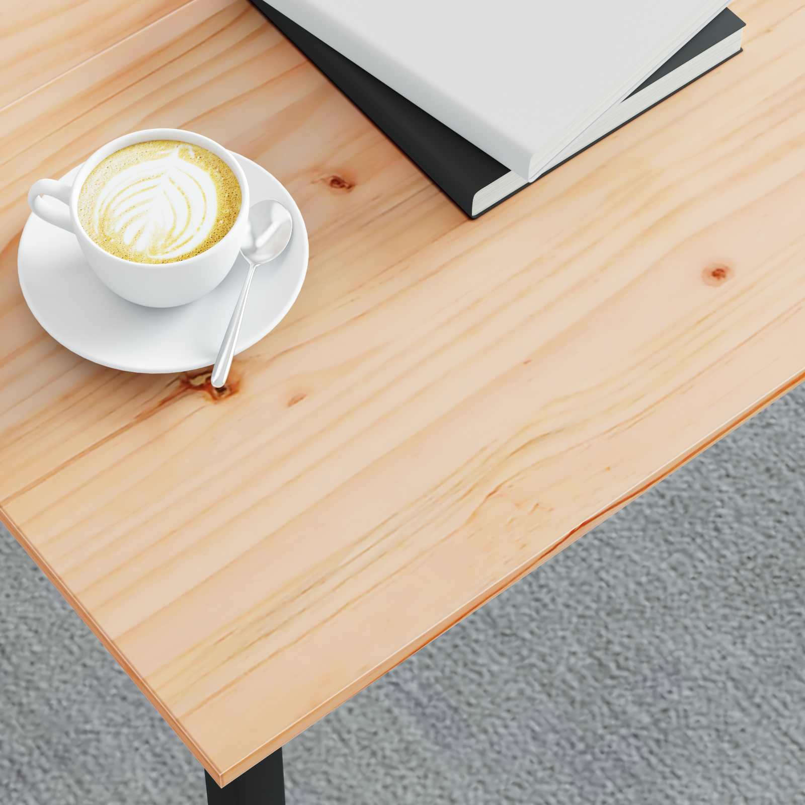 Masă de cafea natural 80 x 80 x 45 cm Lemn de pin masiv GartenMobel Dekor