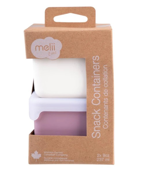 SET 2 RECIPIENTE SILICON, MELII, BLUSH BERRY SuperHeroes ToysZone