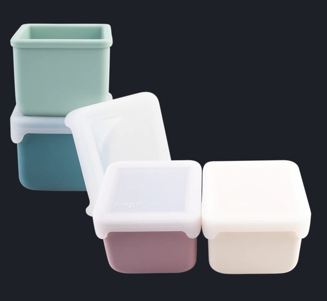 SET 2 RECIPIENTE SILICON, MELII, BLUSH BERRY SuperHeroes ToysZone