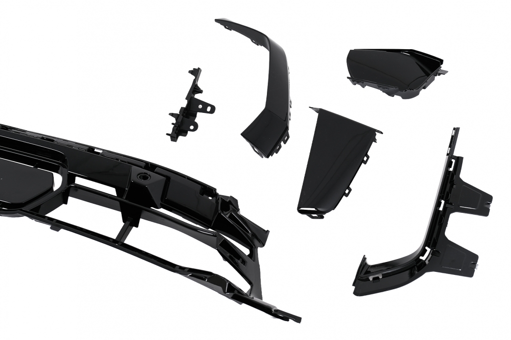 Pachet Exterior Aero BMW X6 G06 (2019-03.2023) M-Tech Black Knight Design Negru Lucios Performance AutoTuning