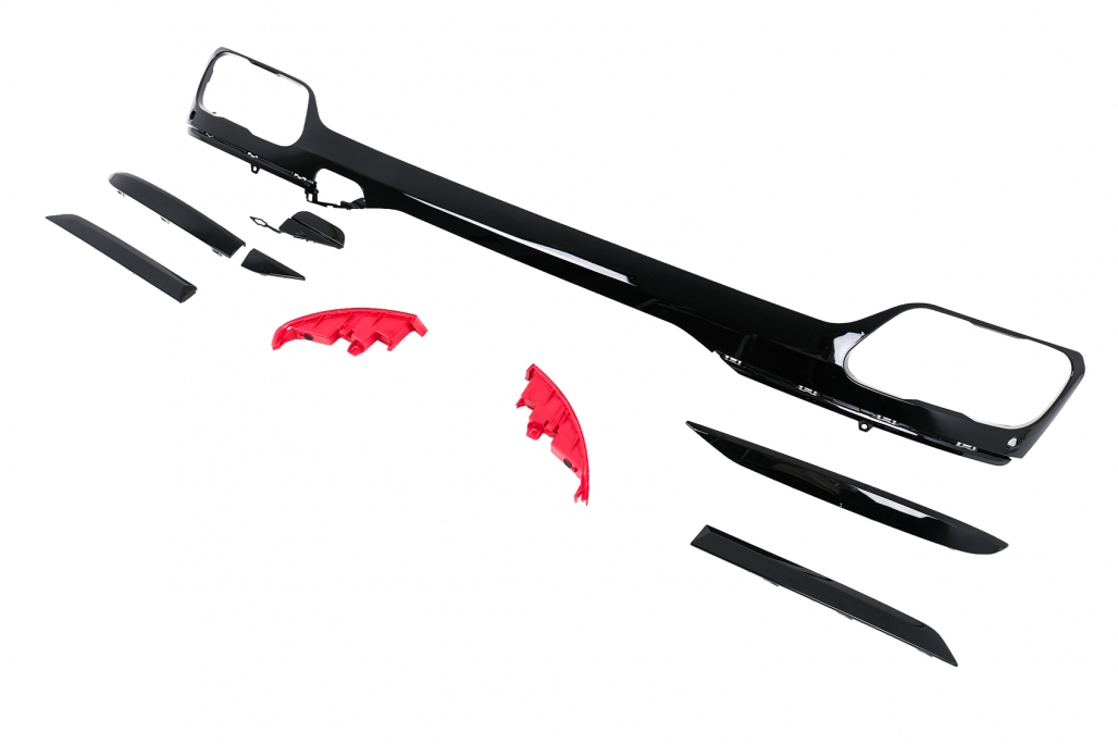 Pachet Exterior Aero BMW X6 G06 (2019-03.2023) M-Tech Black Knight Design Negru Lucios Performance AutoTuning