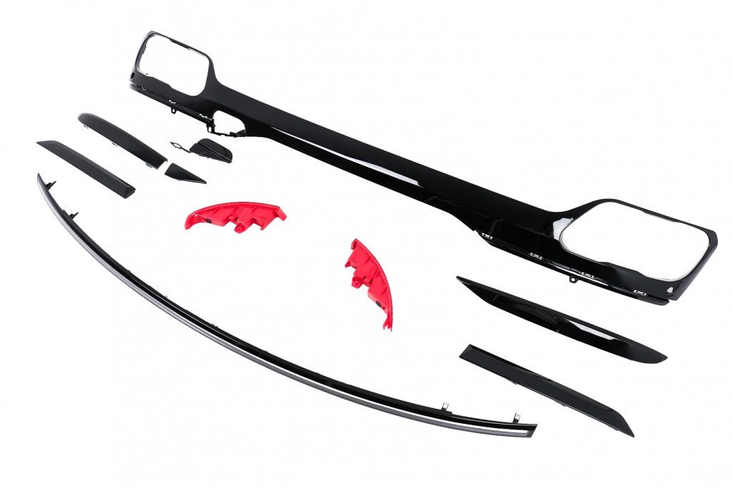 Pachet Exterior Aero BMW X7 G07 (2018-2022) M-Tech Black Knight Design Negru Lucios Performance AutoTuning