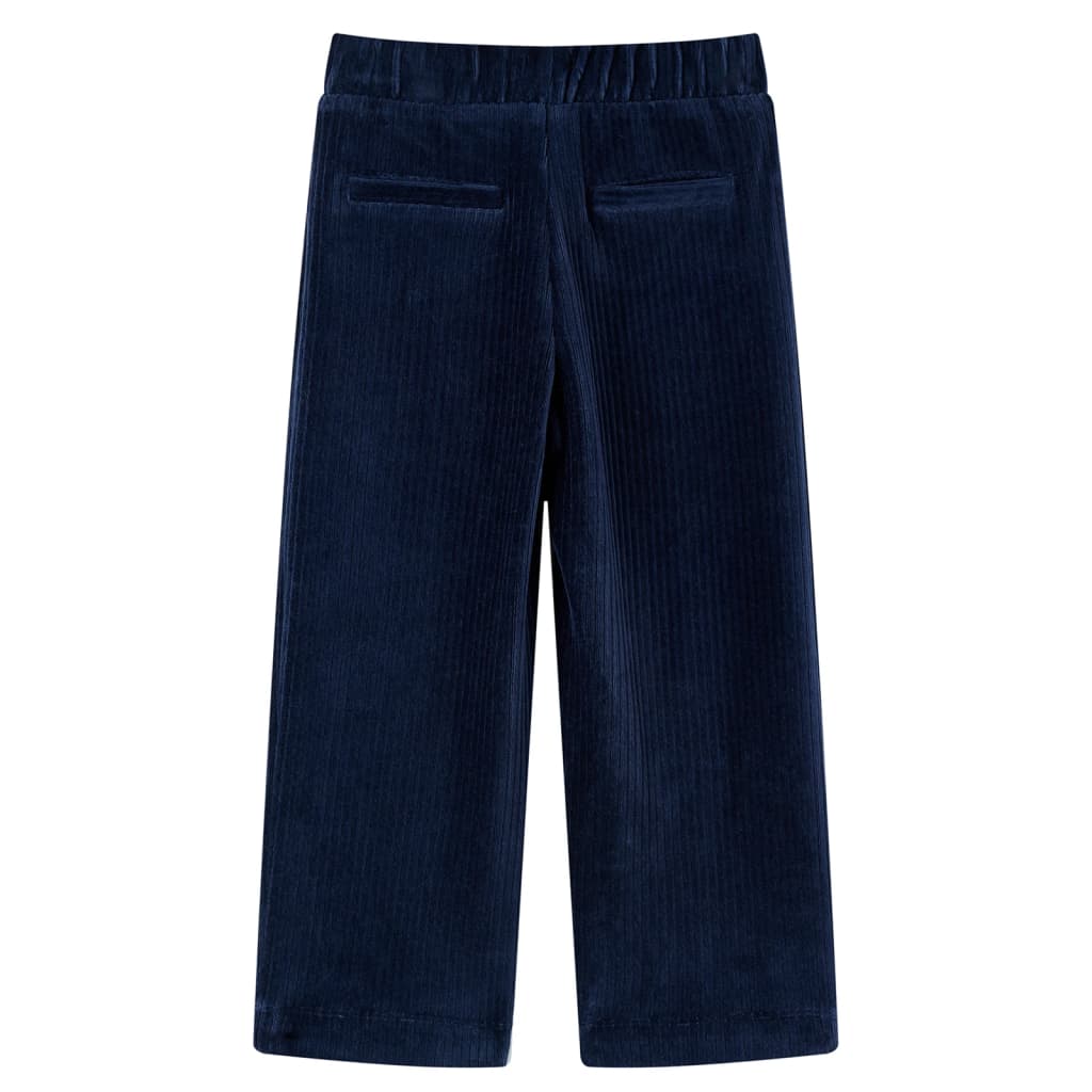 Pantaloni de copii din velur, bleumarin, 104 GartenMobel Dekor