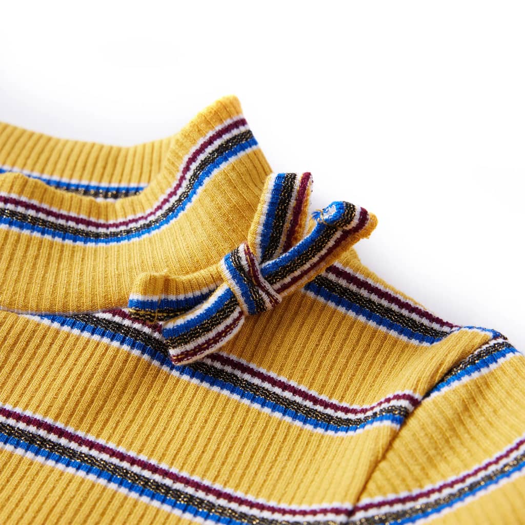 Tricou pentru copii cu mâneci lungi, ocru, 128 GartenMobel Dekor