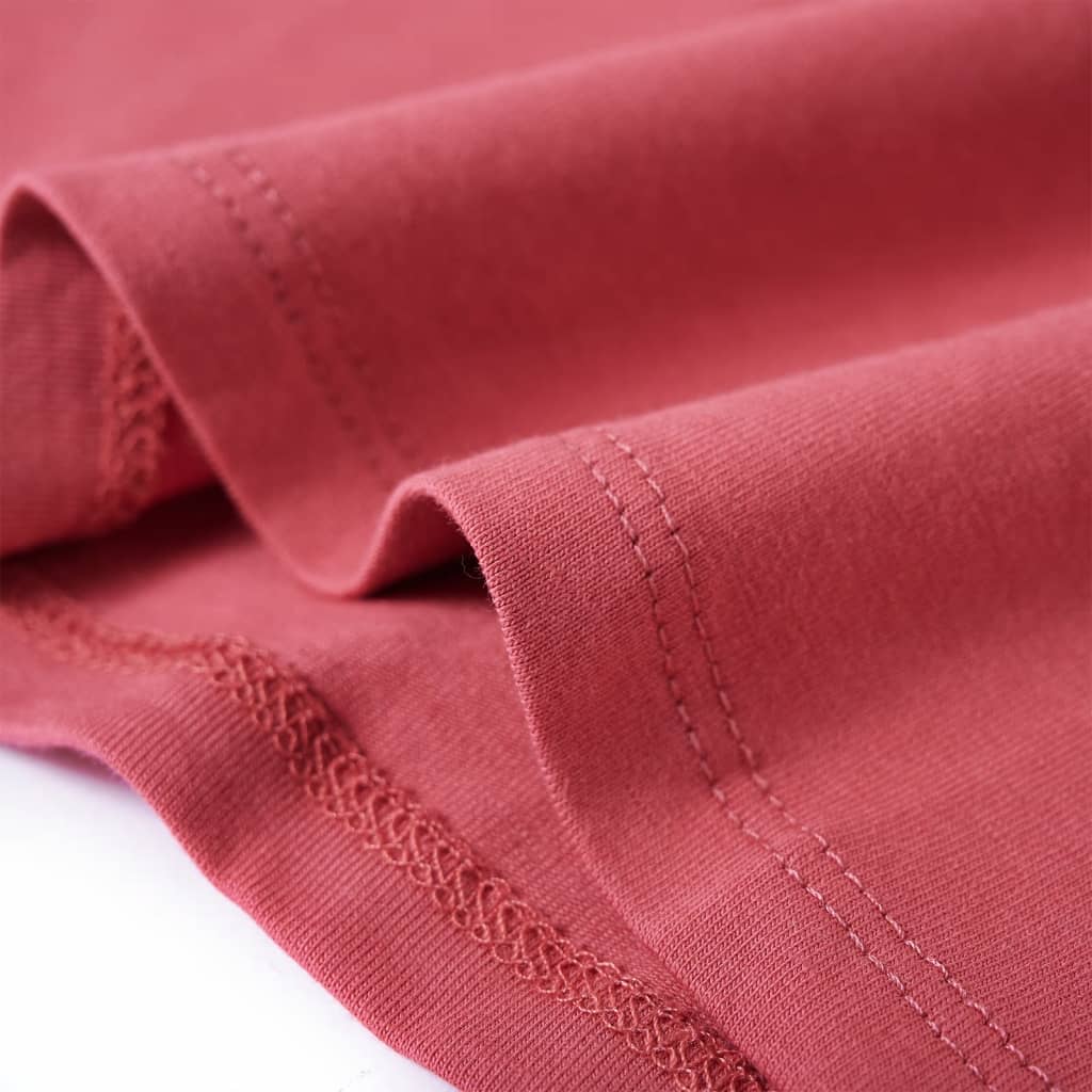 Tricou pentru copii cu mâneci lungi, roz antichizat, 116 GartenMobel Dekor