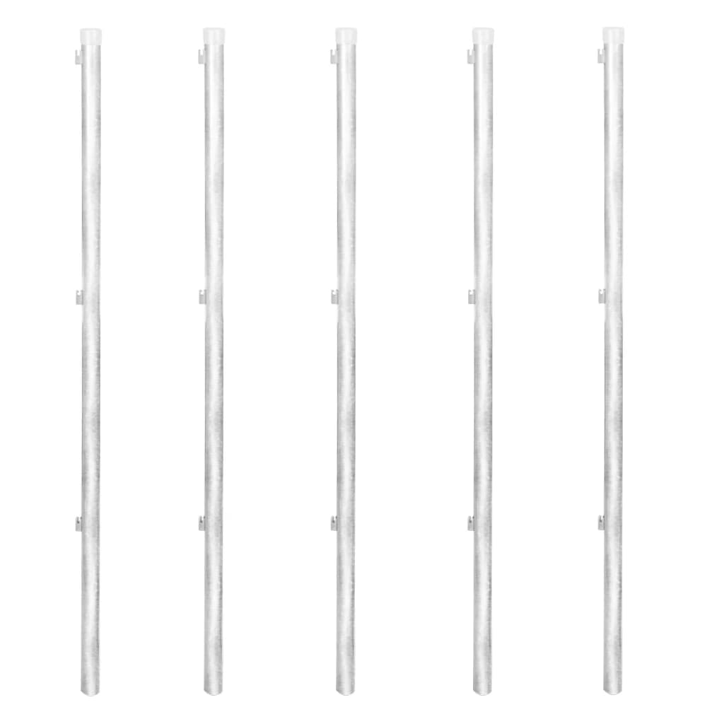 Gard din plasă cu stâlpi și țăruși, 15 x 0,8 m, oțel galvanizat GartenMobel Dekor